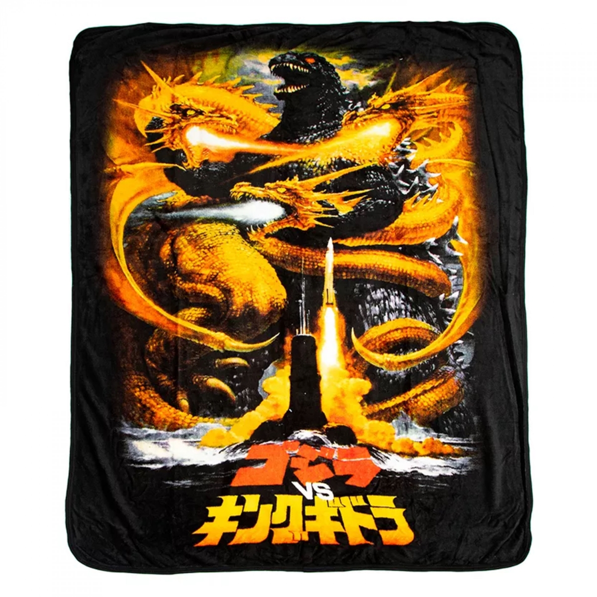 Picture of Godzilla 879714 45 x 60 in. Godzilla Vs. King Ghidorah Throw Blanket