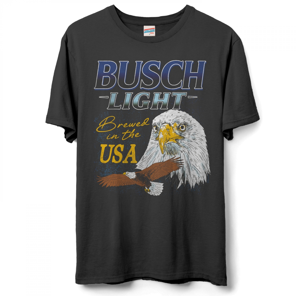 883092-small Light USA Bald Eagle T-Shirt, Black - Small