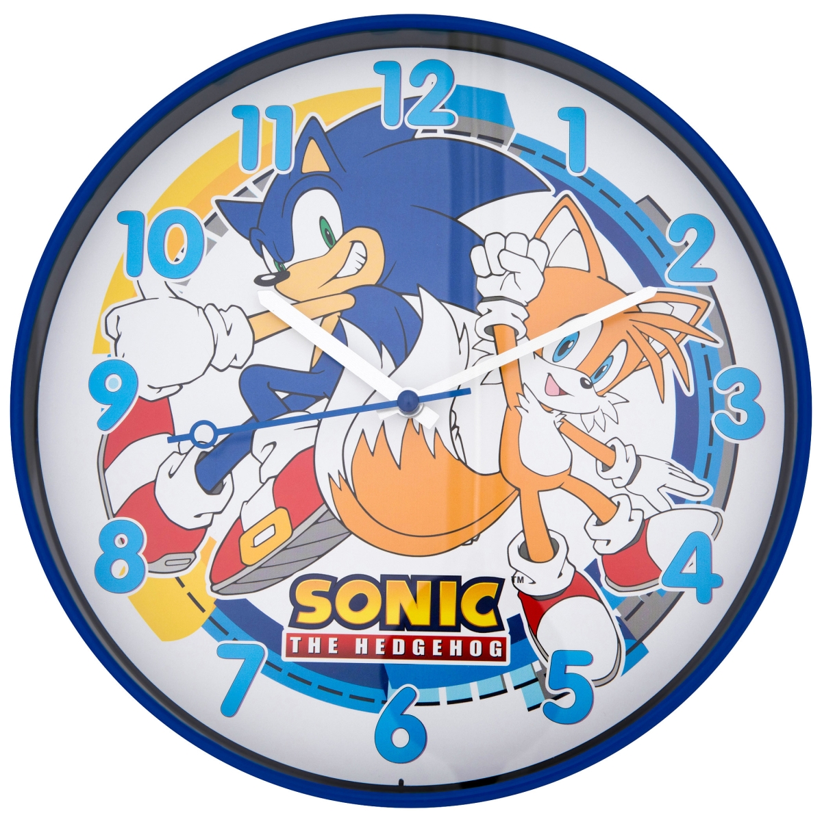 12 in. The Hedgehog & Tails Back to Back Wall Clock