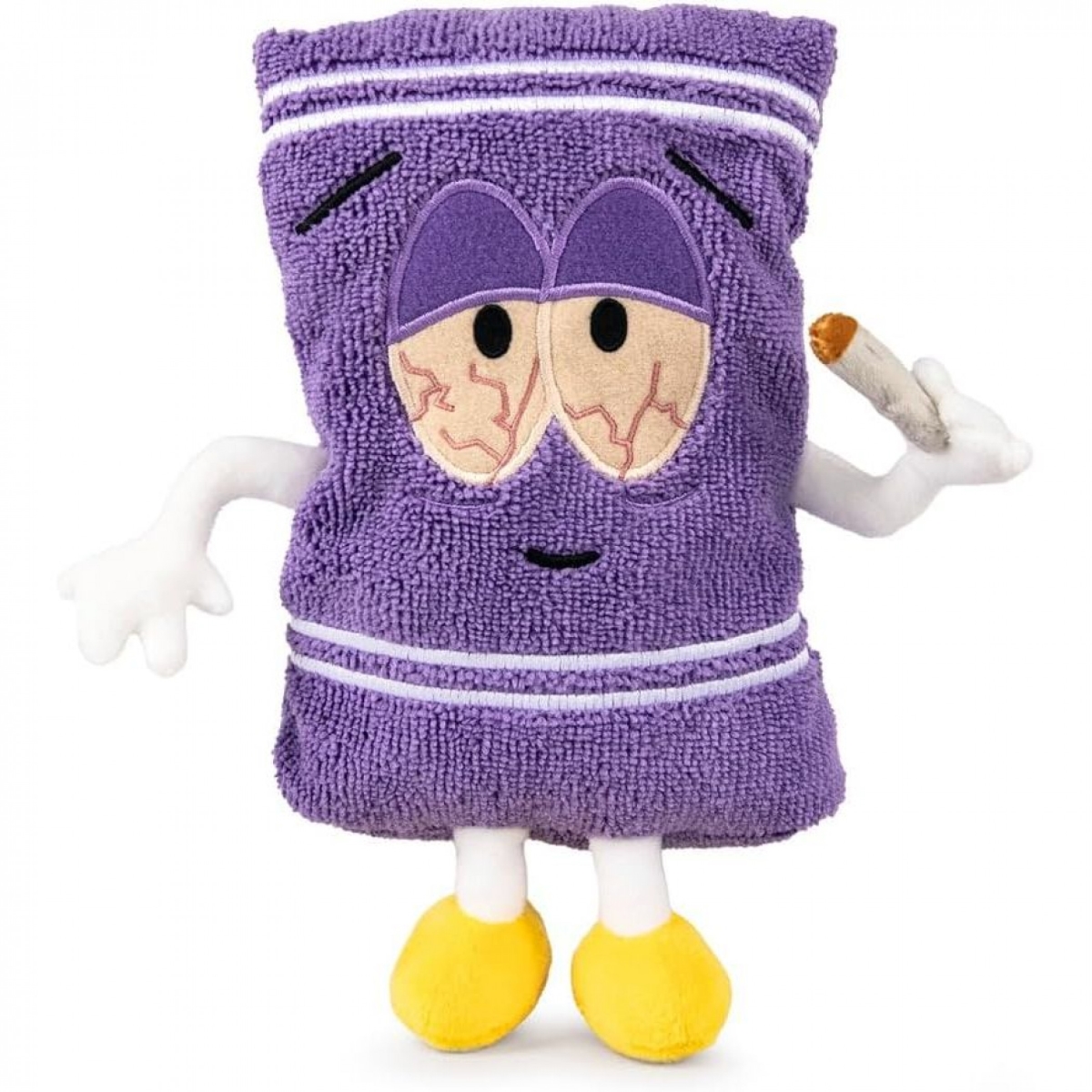 Stoned Towelie Phunny Plush - Purple - 10 in. - Soft Polyester Material