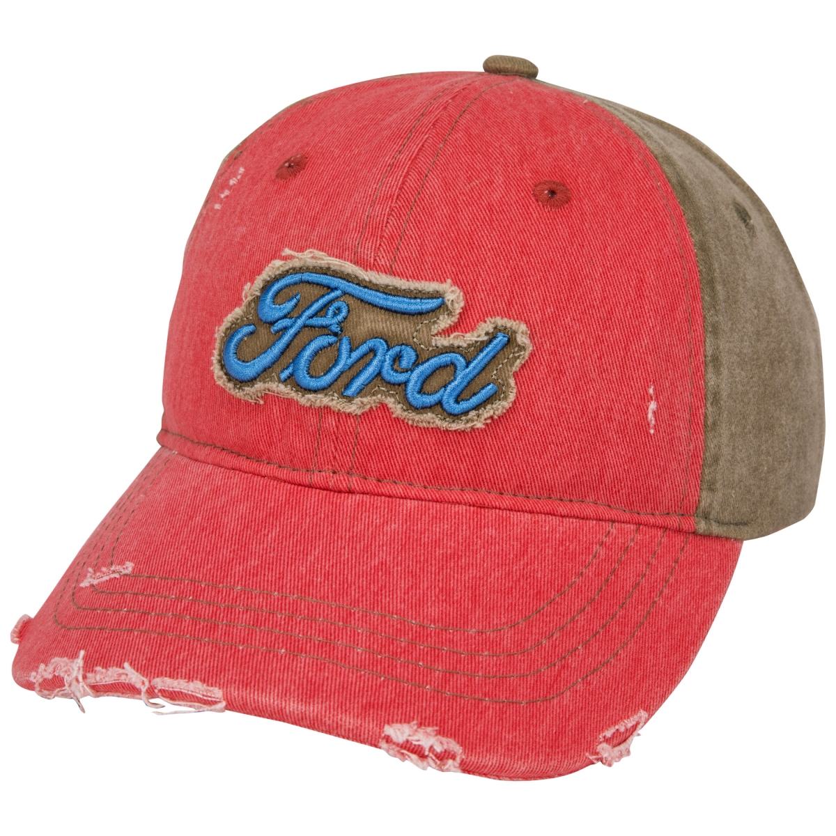 874371 Logo Distressed Cotton Twill Hat
