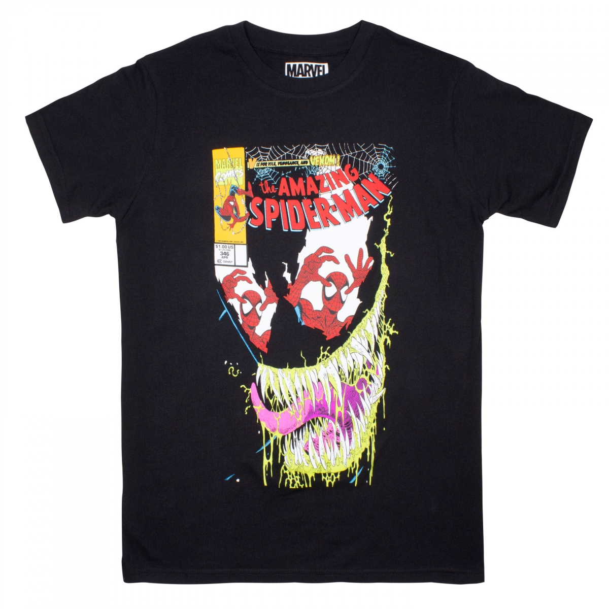 885946-medium The Amazing Vs Venom No.346 Marvel Comic Cover T-Shirt - Medium