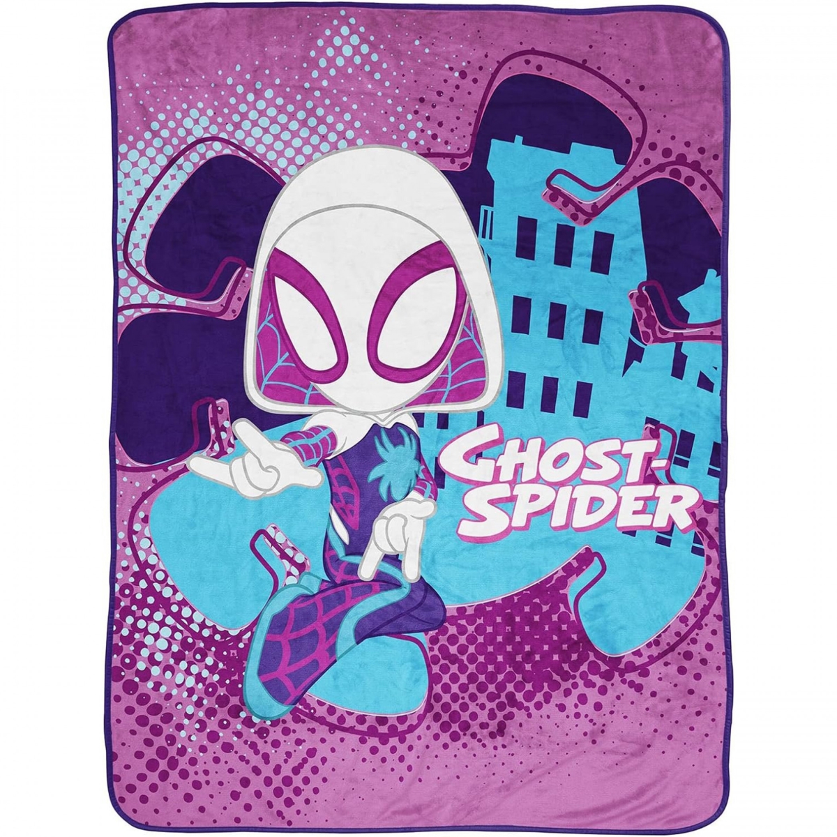 Picture of Spider-Gwen 884858 Stacy Spidey & His Amazing Friends 40 x 60 in. Throw Blanket