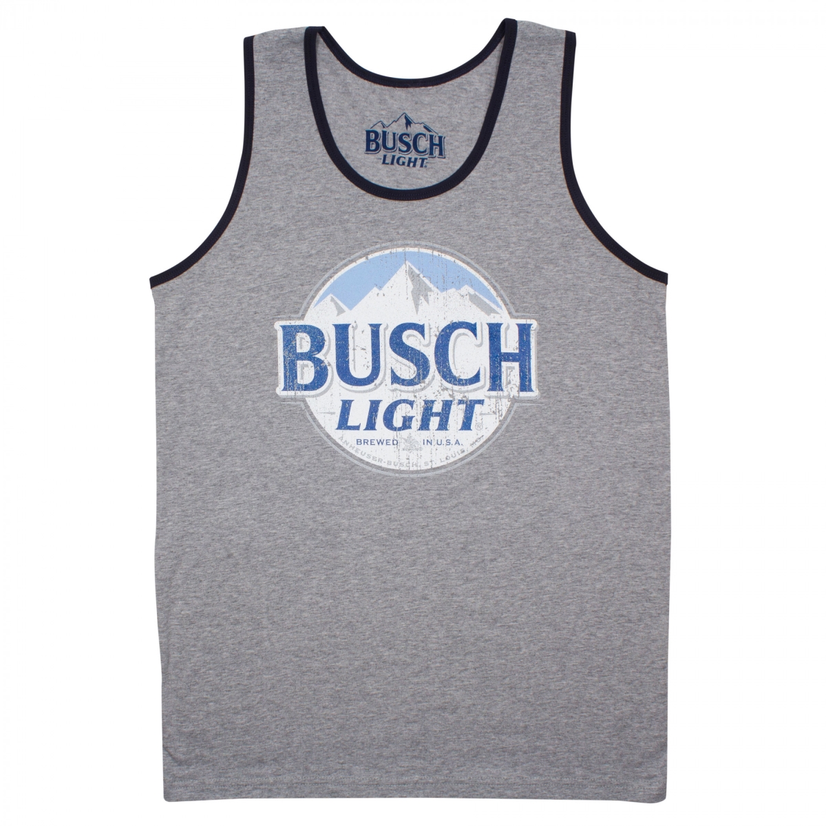 885253-medium Light Distressed Logo Mens Tank Top - Medium