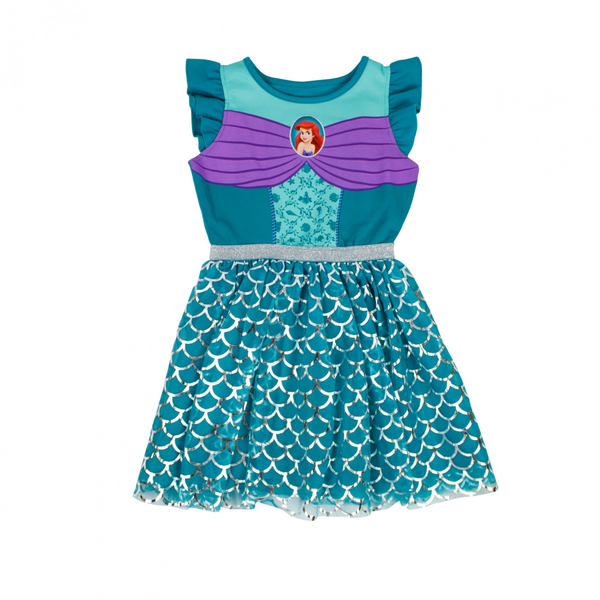 879058-medium Ariel Cosplay Youths Princess Dress - Medium - Size 7-8