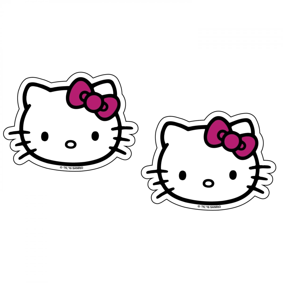 887446 3 x 8 in. Cute Aluminum Car Decal