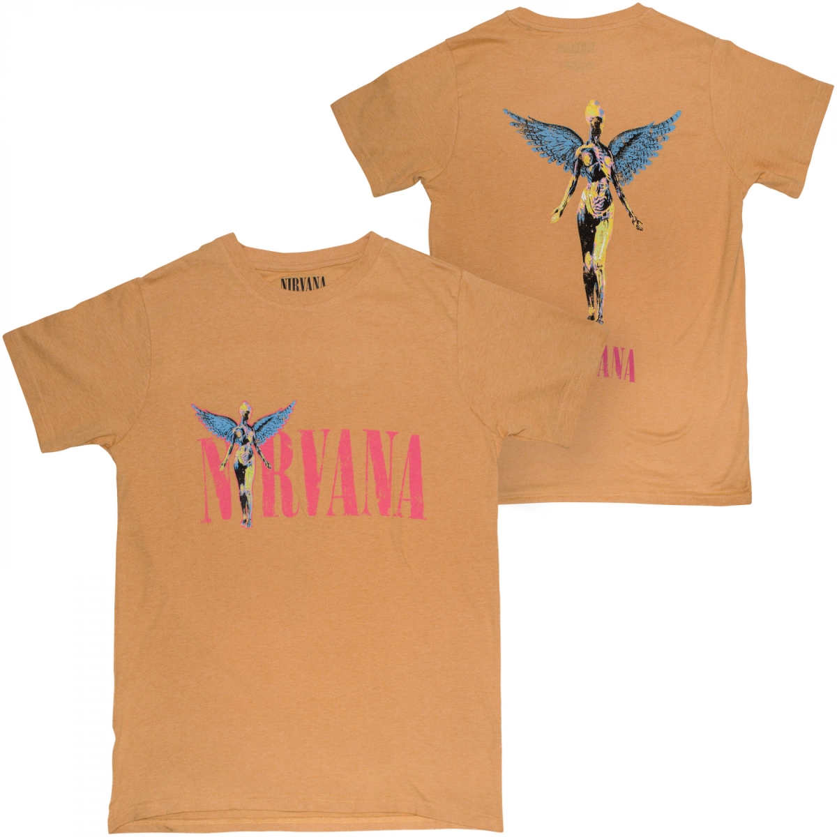 883750-medium In Utero with Angel Front & Back T-Shirt - Medium