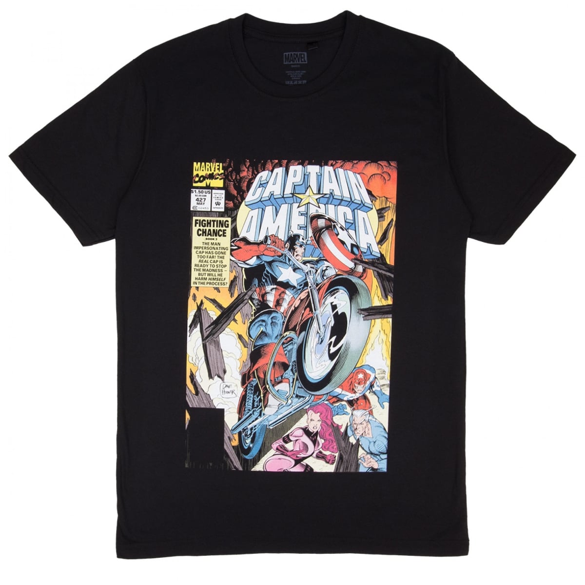 885968-xlarge Wheels Up No.427 Marvel Comic Cover T-Shirt - Extra Large