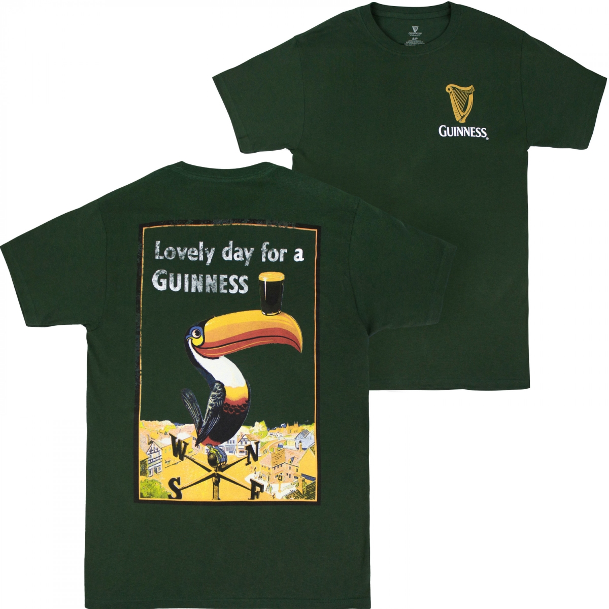 Lovely Day for a Toucan Front & Back T-Shirt - 2XL