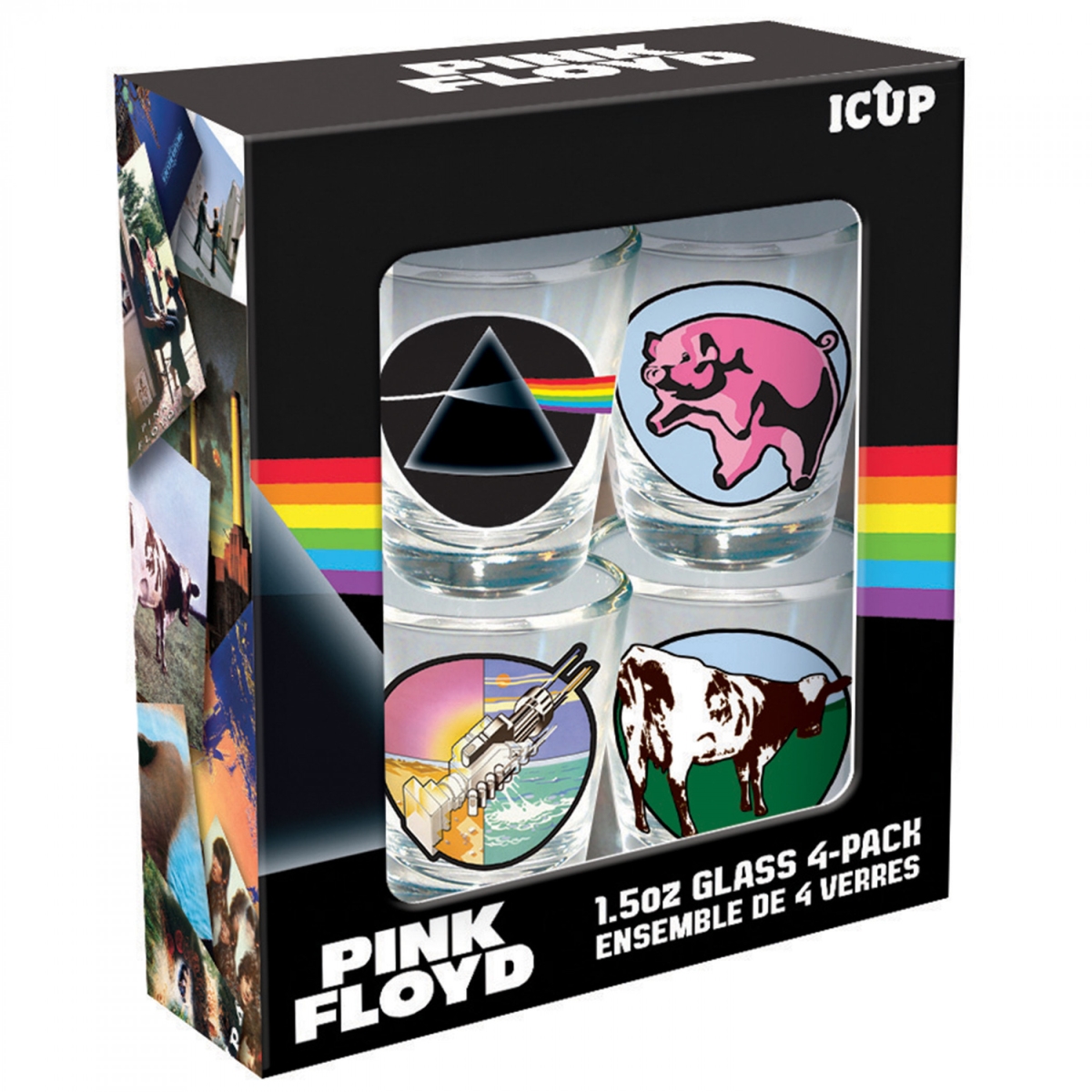 Picture of Pink Floyd 881100 Icons Shot Glass Set - Pack of 4