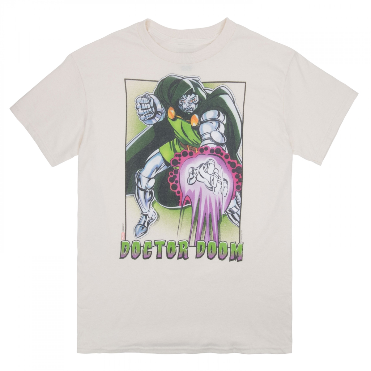 Dr. Doom Energy Manipulation Print T-Shirt, White - Medium