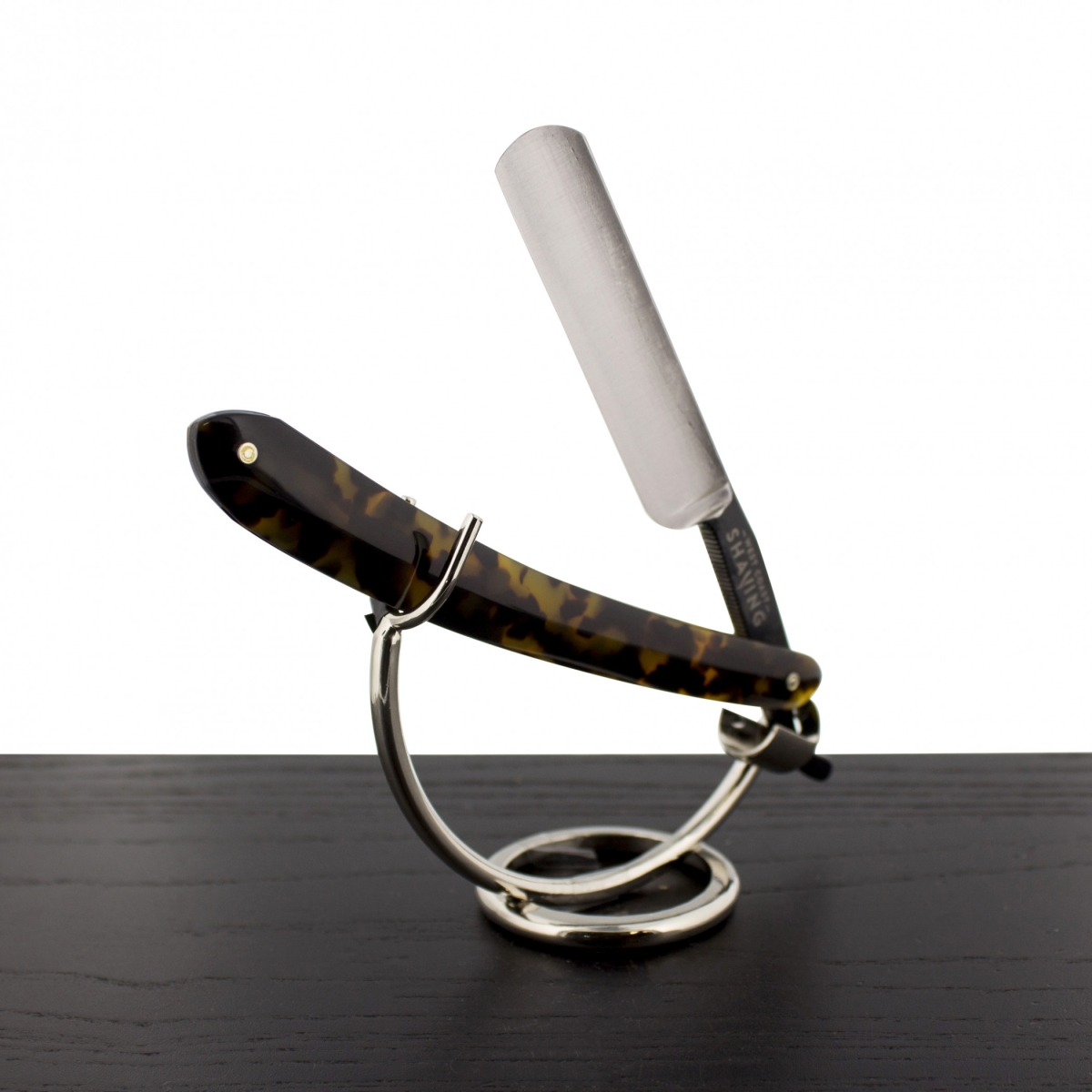 Picture of West Coast Shaving SR-WCS-500 0.62 in. Carbon Steel WCS Tortoise Shell Straight Razor