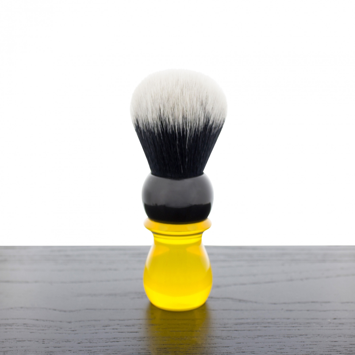 SB-WCS-207 WCS Two-Tone Tall Tuxedo Shaving Brush, Yellow & Black