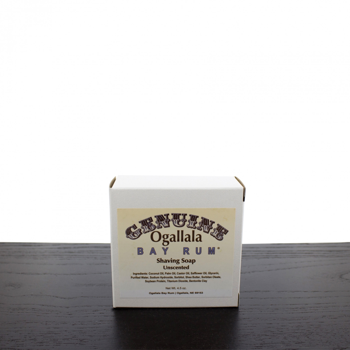 SS-OGA-012 Ogallala Unscented Shaving Soap