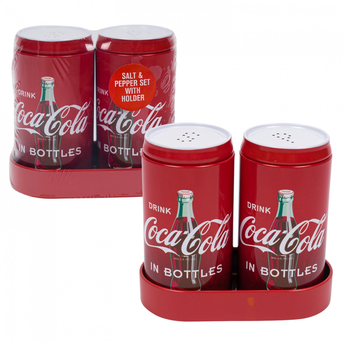 Picture of Coca-Cola 888929 Coca Cola Classic Matching Salt & Pepper Shakers