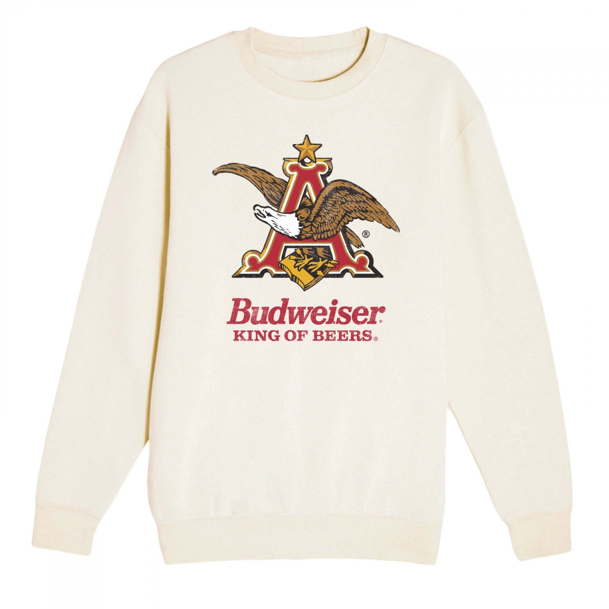 886948-medium  King of Beers Eagle Logo Crewneck Sweatshirt - Beige - Medium