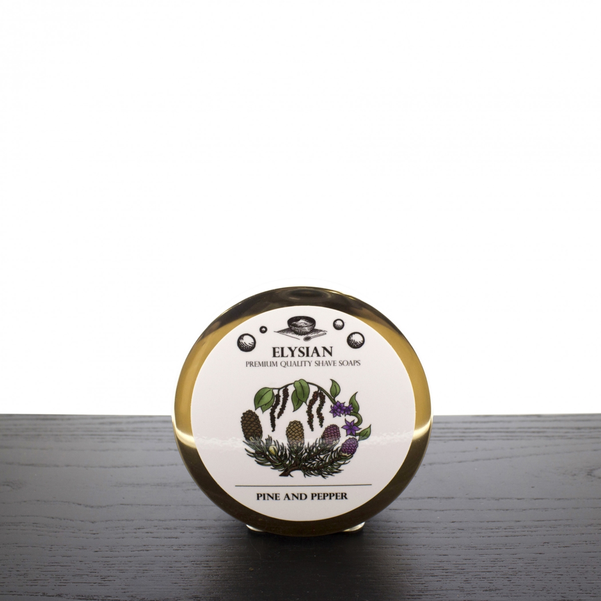 884320 Elysian Tallow & Shea Butter Shaving Soap, Pine & Pepper