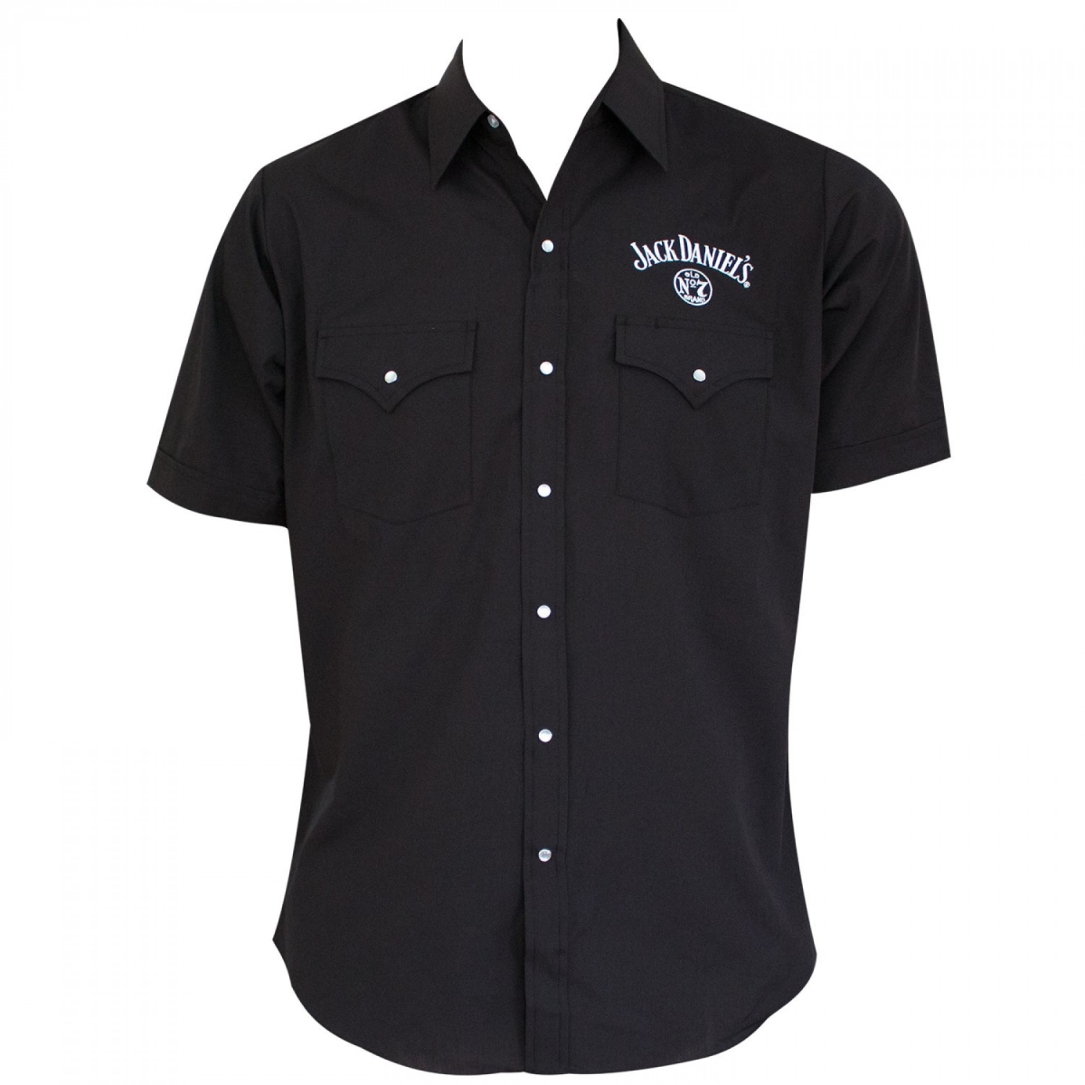 889536-large  Mens Black Button Down Shirt, Large