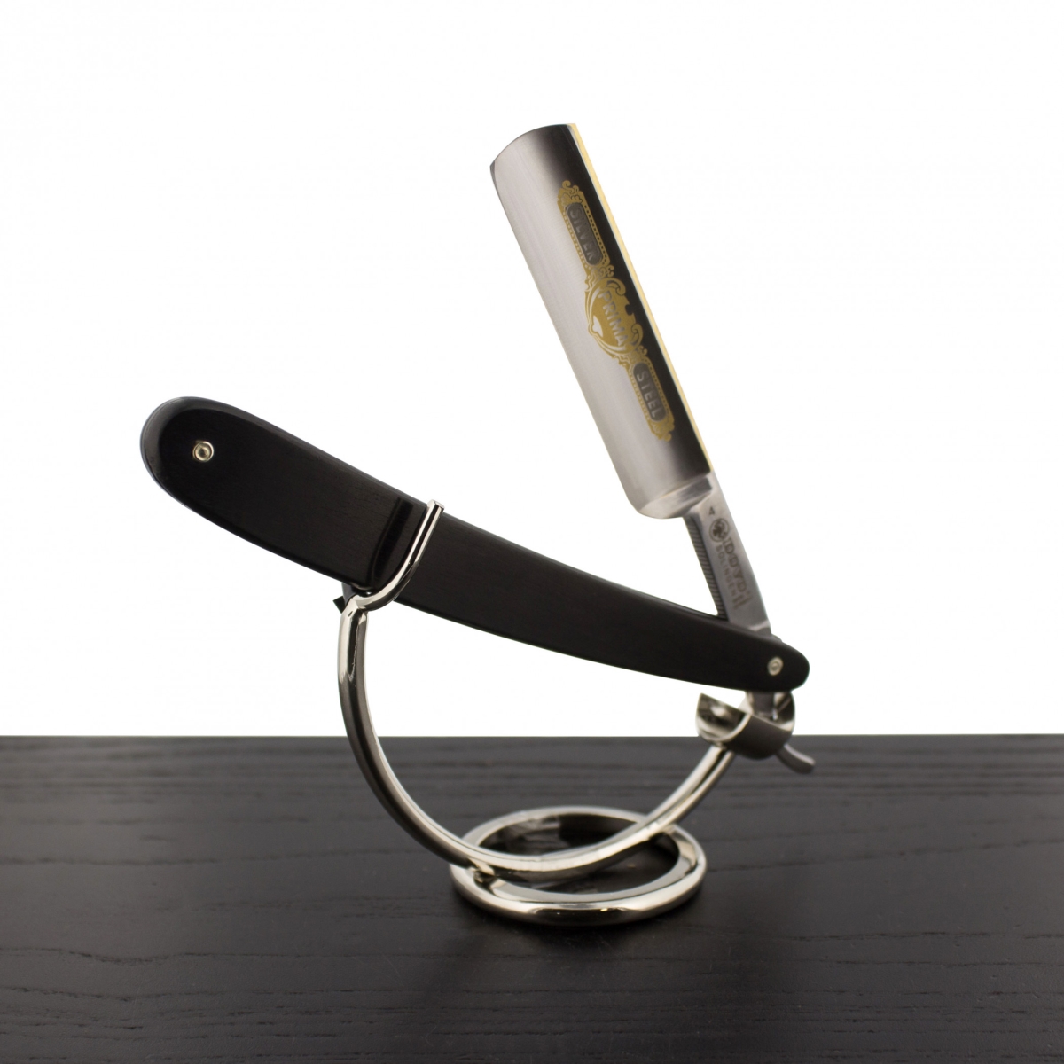 Picture of Dovo SR-DOV-4580-H 0.62 in. Dovo Silver Steel Black Straight Razor