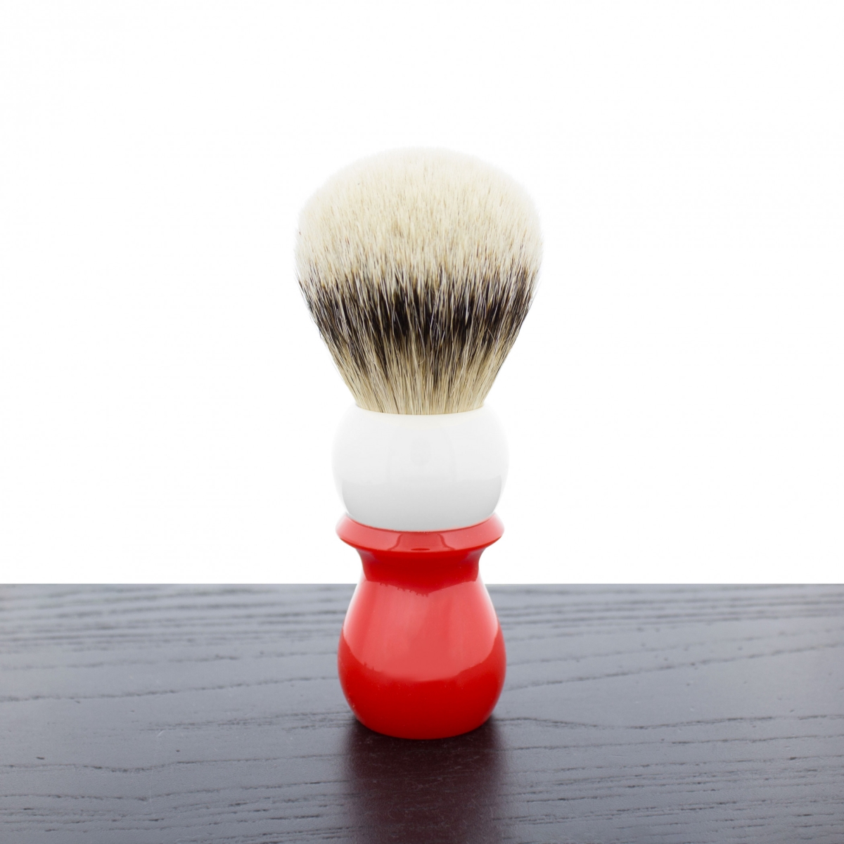 Silvertip Shaving Brush - Red & White - Tall Design - Luxurious Lather