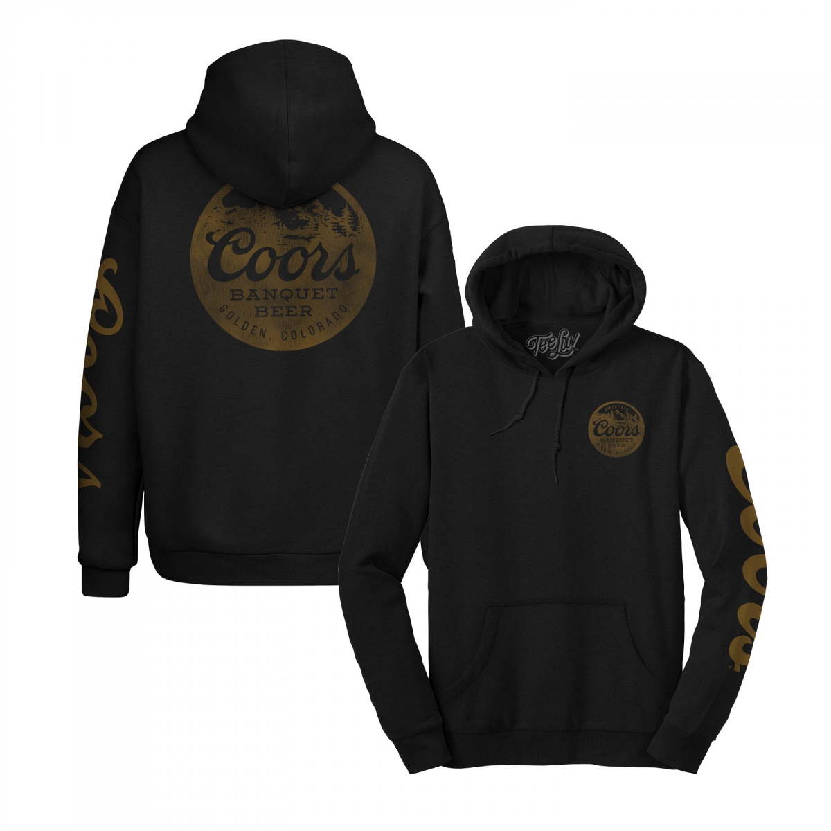 888192-medium  Banquet Golden Colorado Front, Back & Sleeve Print Hoodie - Black - Medium