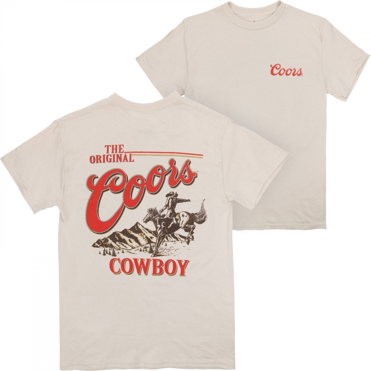 886576-large  the Original Cowboy Front & Back Print T-Shirt, Beige - Large