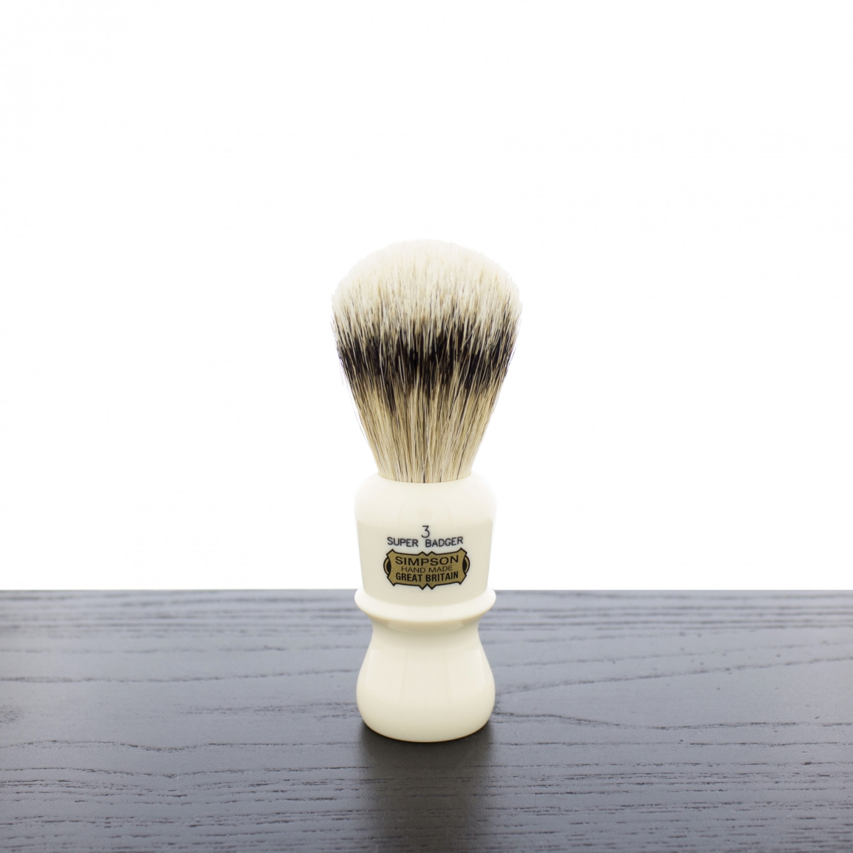 SB-SIM-E3S Simpson Emperor 3 Super Shaving Brush, Ivory