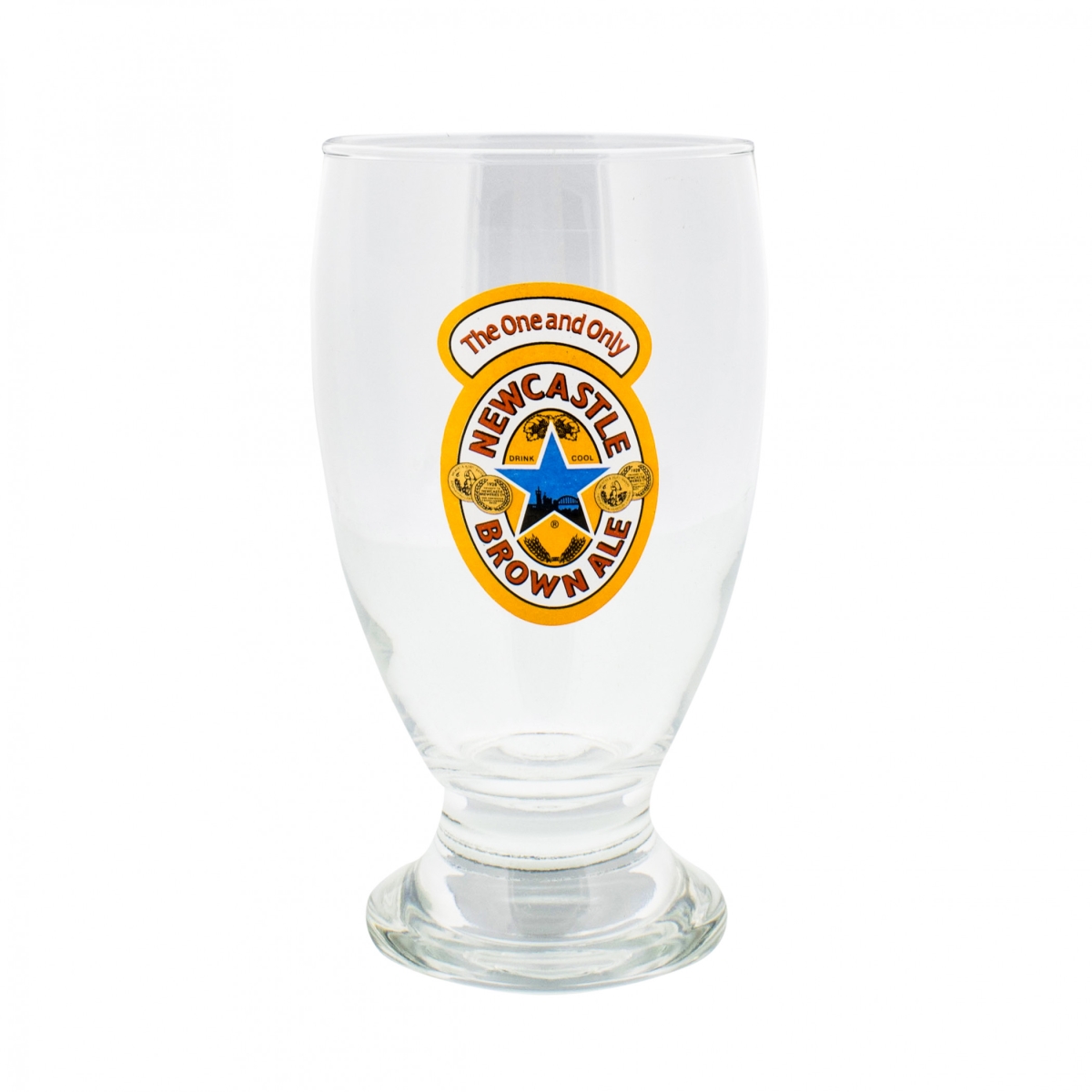 Picture of castle 889180 16 oz  Castle Brown Ale Logo Schooner Glass