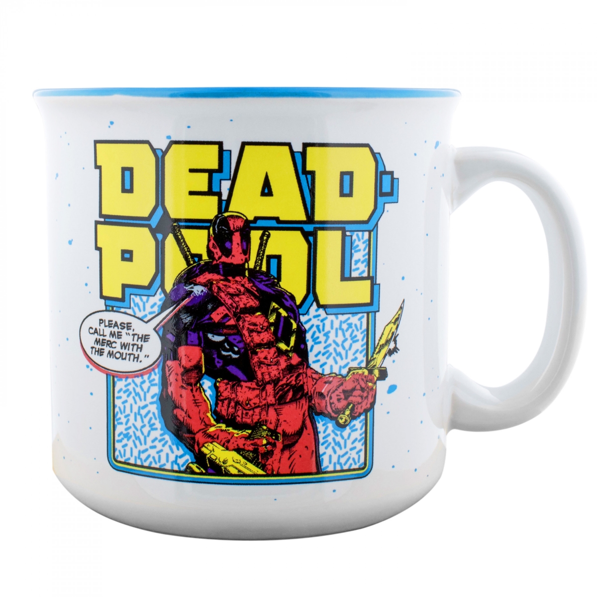 Picture of Deadpool 888040 20 oz Deadpool Panel & Sprinkles Ceramic Camper Mug