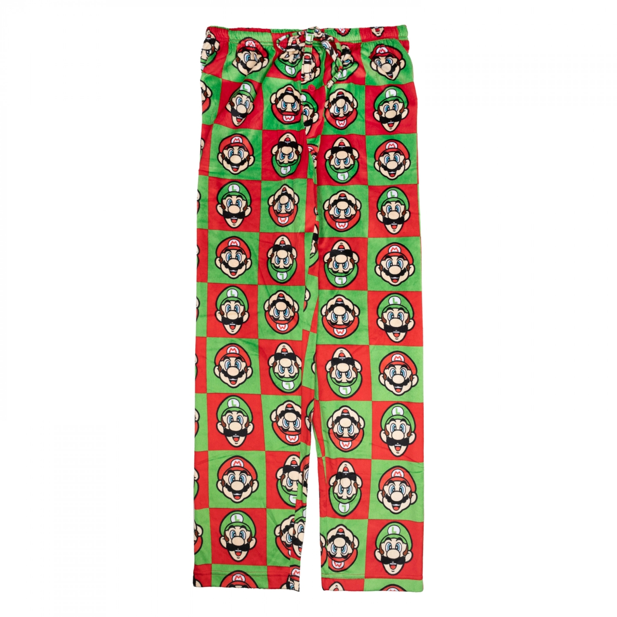 884895-medium . Mario & Luigi Checkered Sleep Pants - Multi Color - Medium