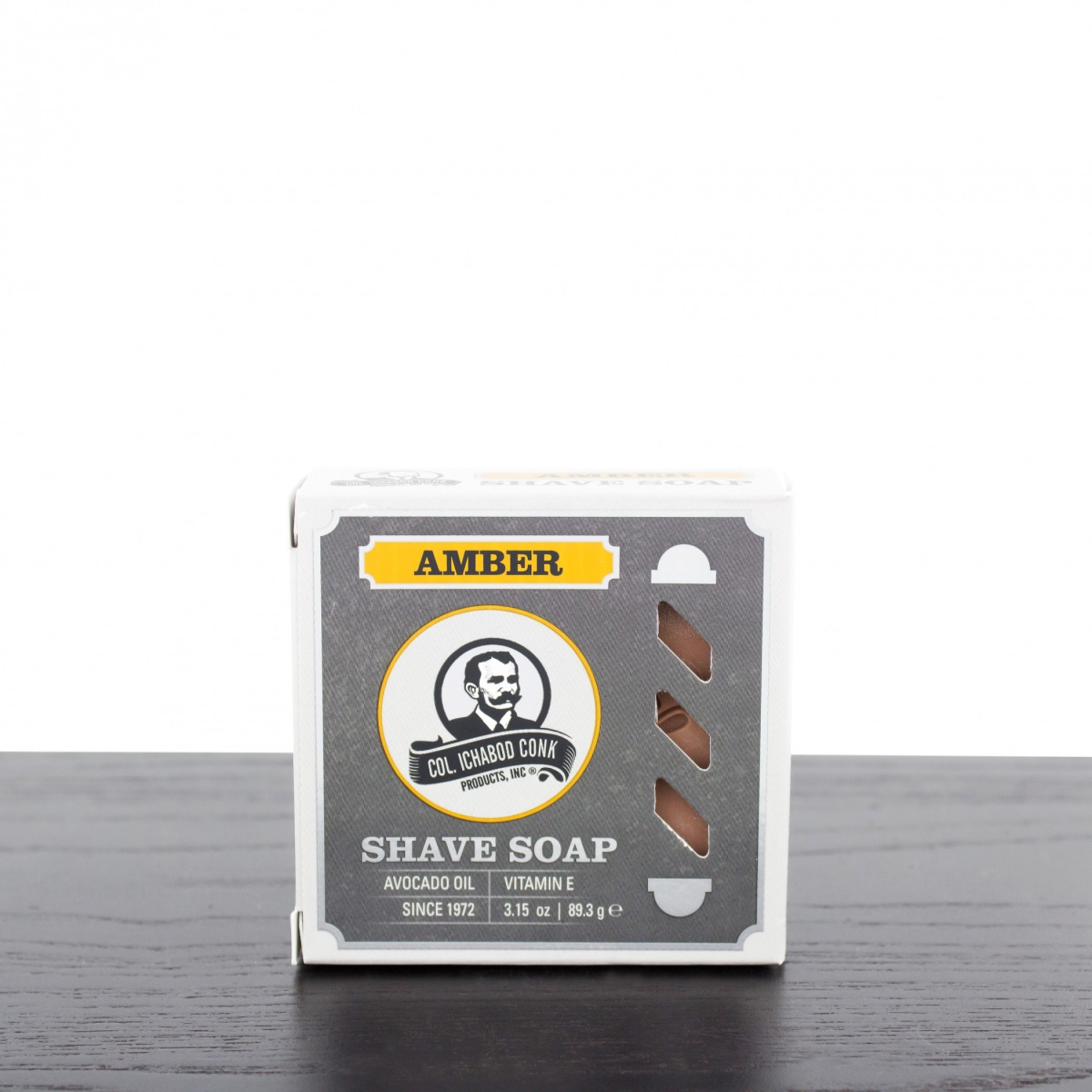 SS-CON-123 2 oz Col Conk Shaving Soap, Amber - Small
