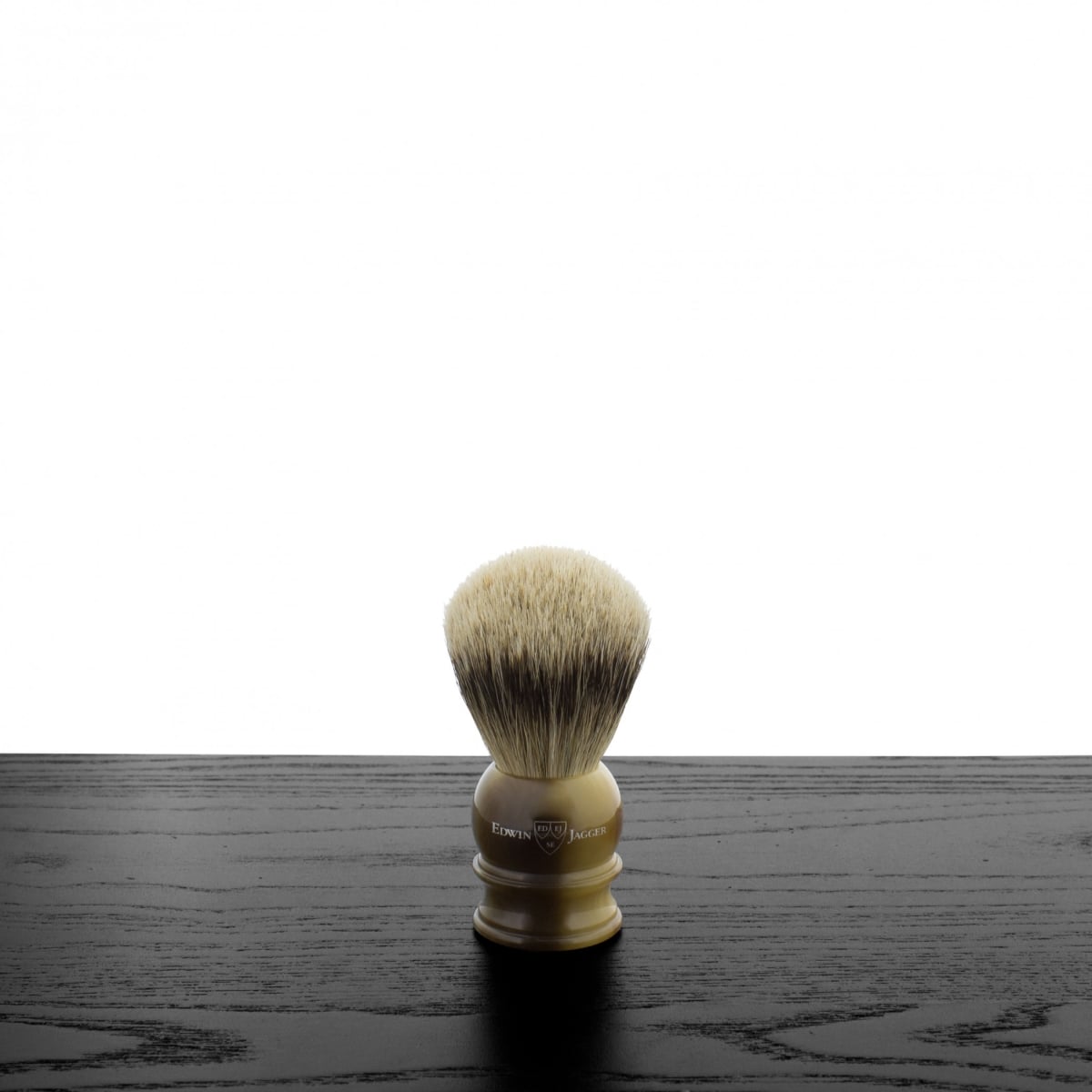 SB-EDW-1EJ462  Silver Tip Shaving Brush - Medium - Imitation Horn