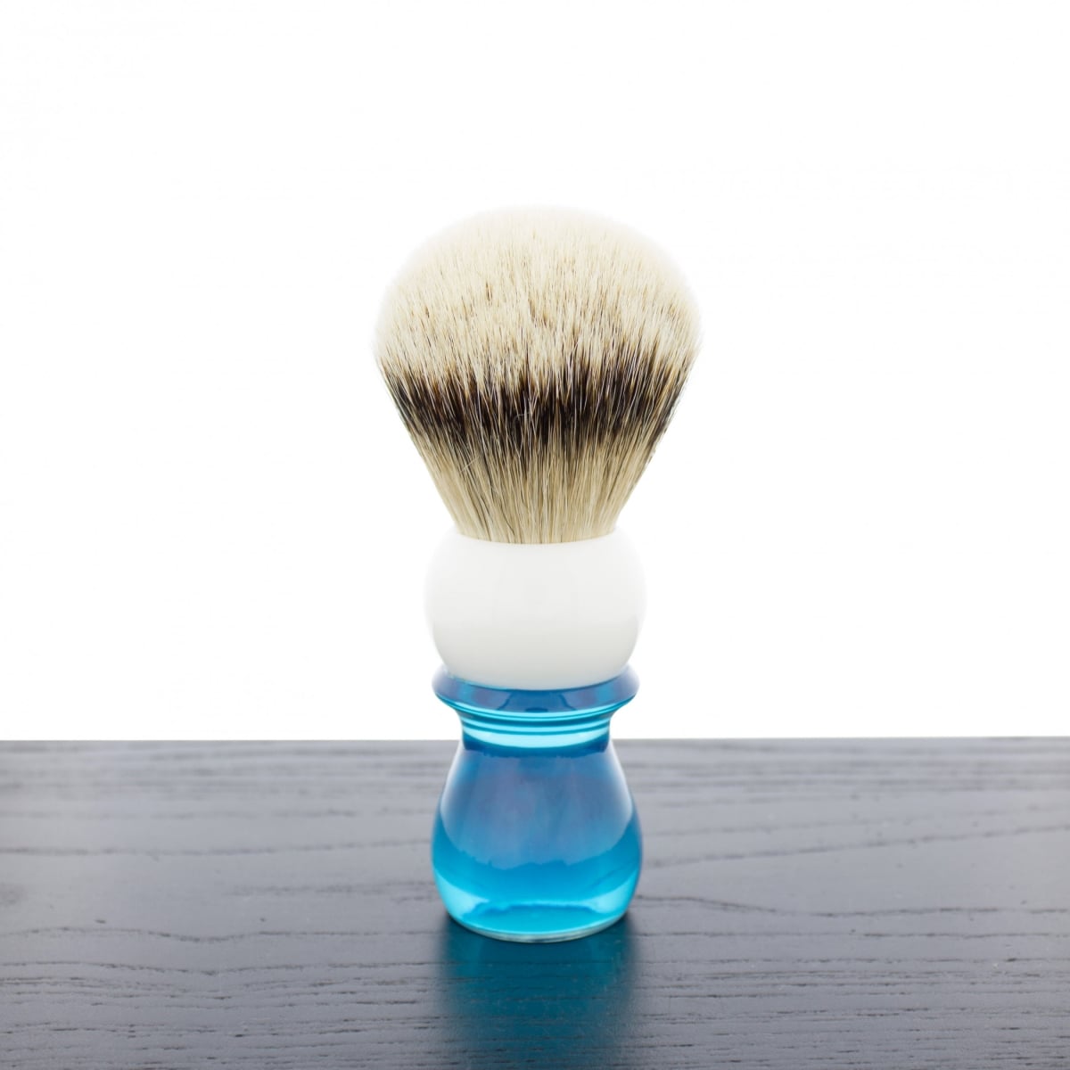 SB-WCS-205 WCS Two-Tone Tall Silvertip Shaving Brush, Blue & White
