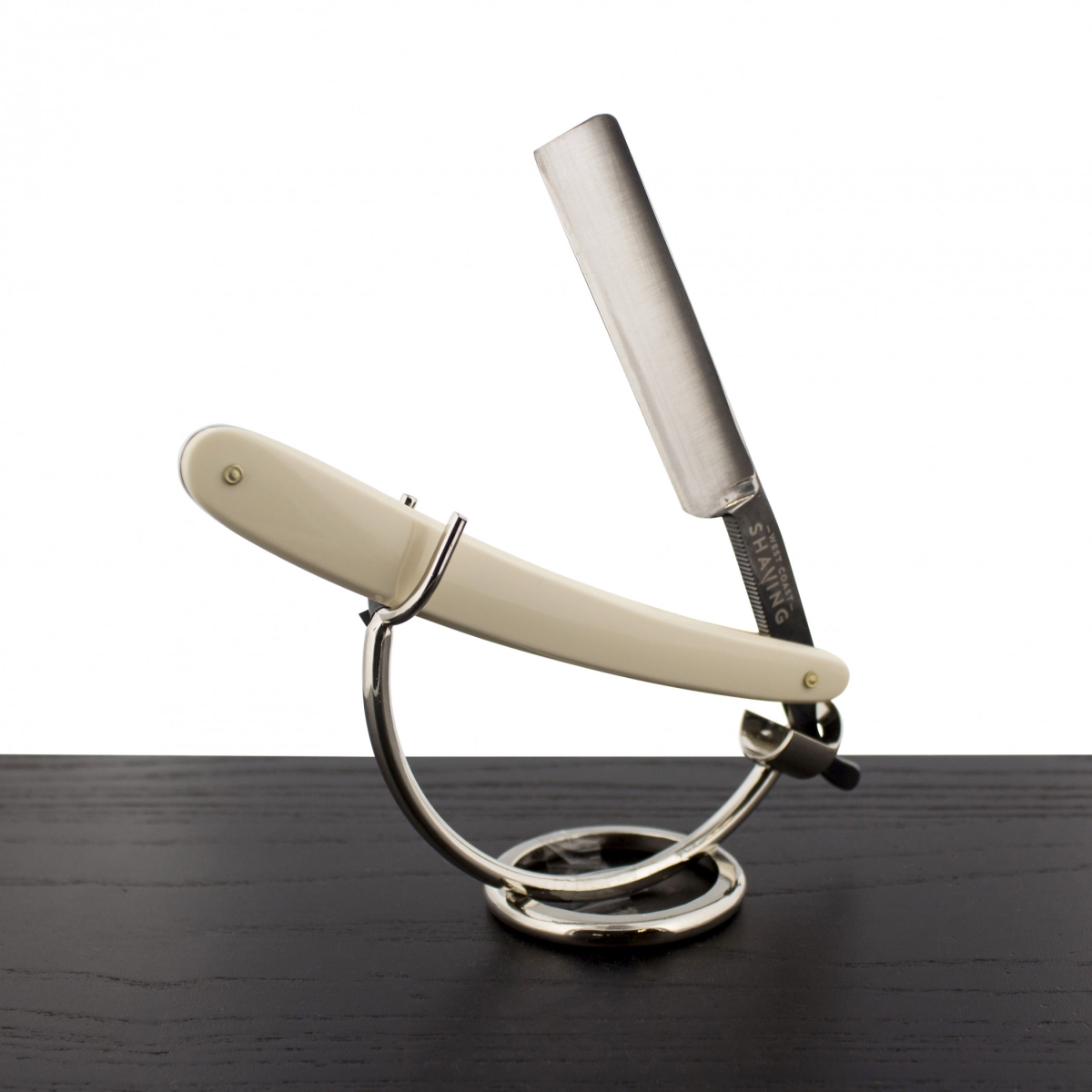 Picture of West Coast Shaving SR-WCS-309 0.62 in. Carbon Steel WCS Ivory Straight Razor