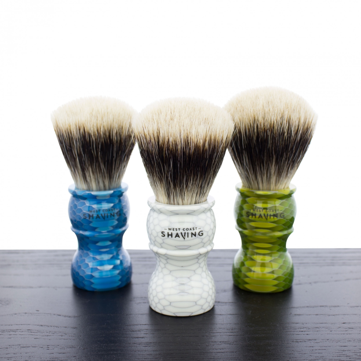 SB-WCS-103 WCS Finest Shaving Brushes, Honeycomb - Green