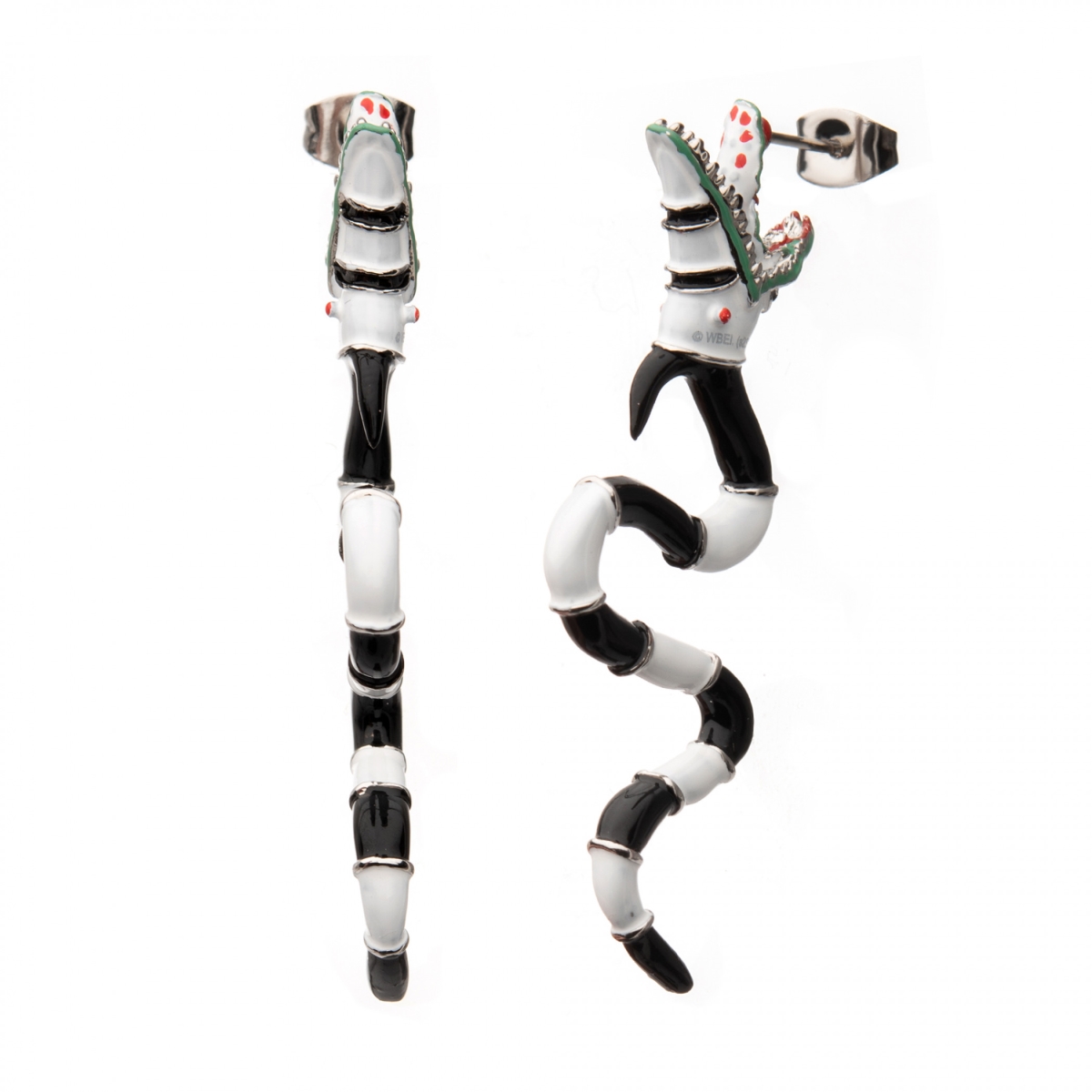 Picture of Beetlejuice 880597 Beetlejuice Biting Sandworm Earrings - Multi Color