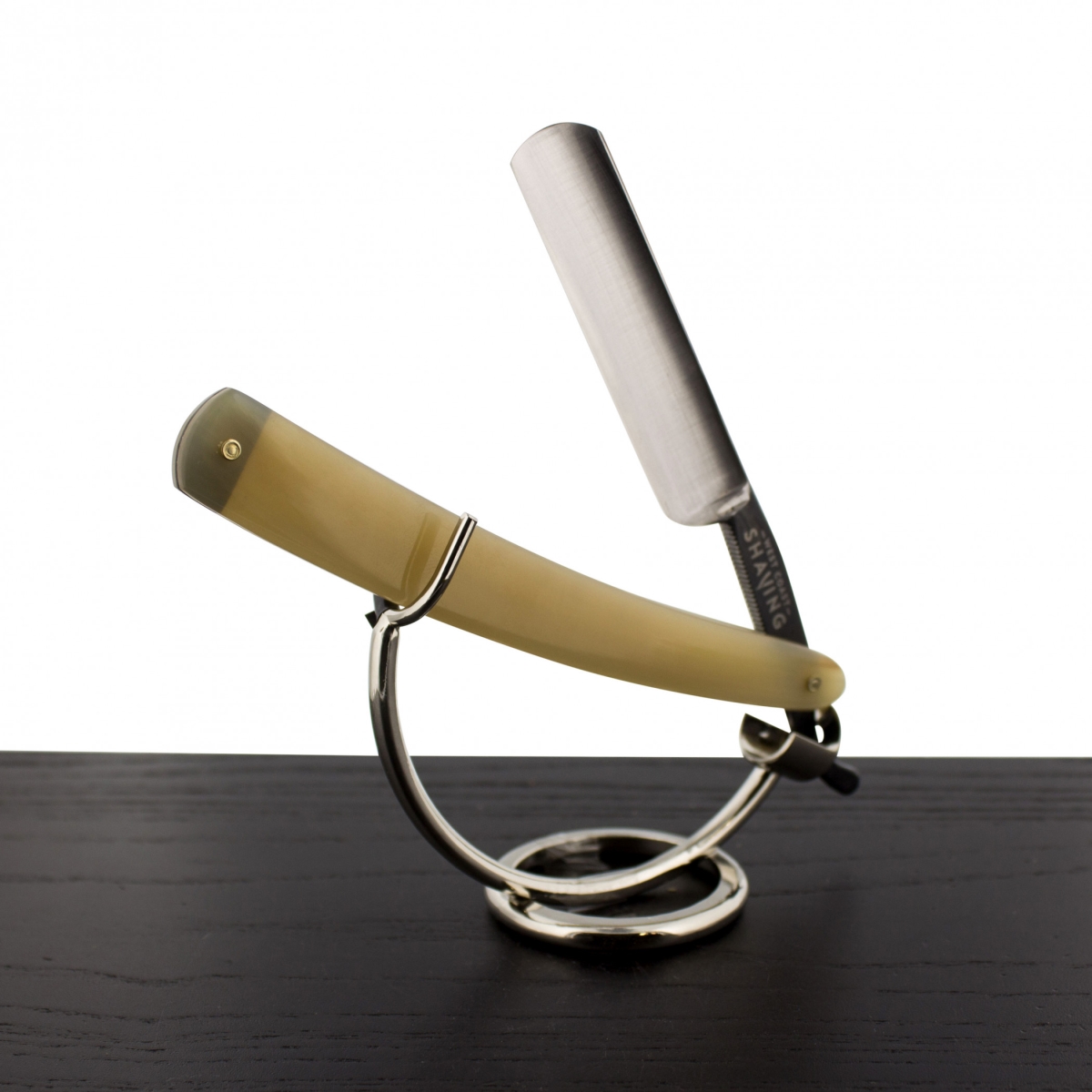 Picture of West Coast Shaving SR-WCS-570 0.62 in. Carbon Steel WCS Horn Straight Razor