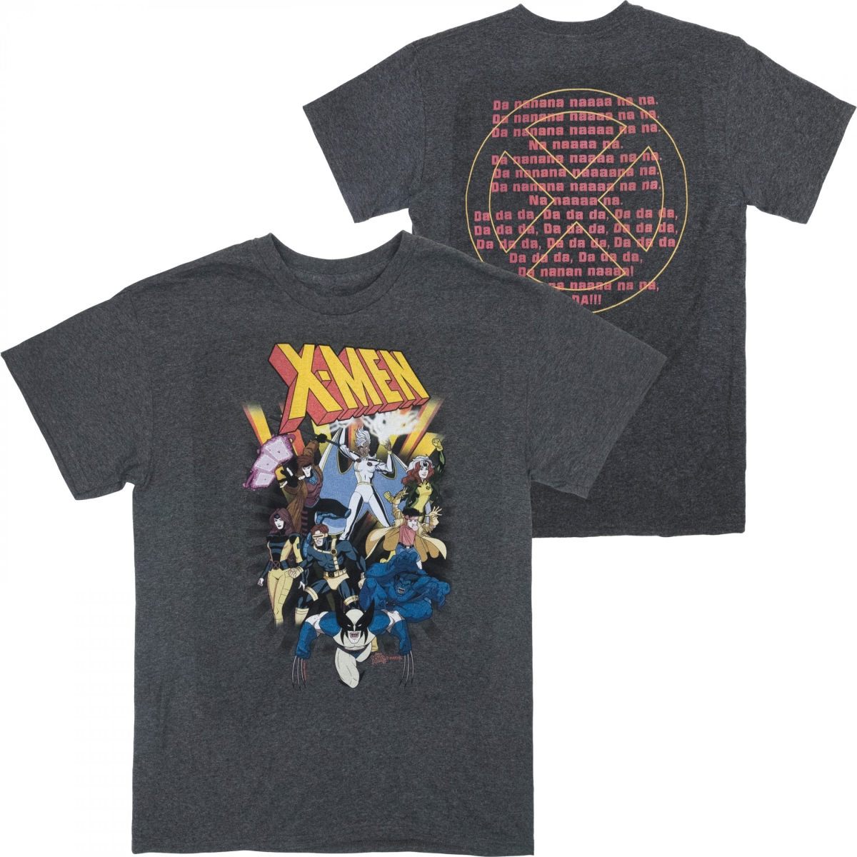 888871-2xlarge  Tour Front & Back Print T-Shirt, Gray - 2XL