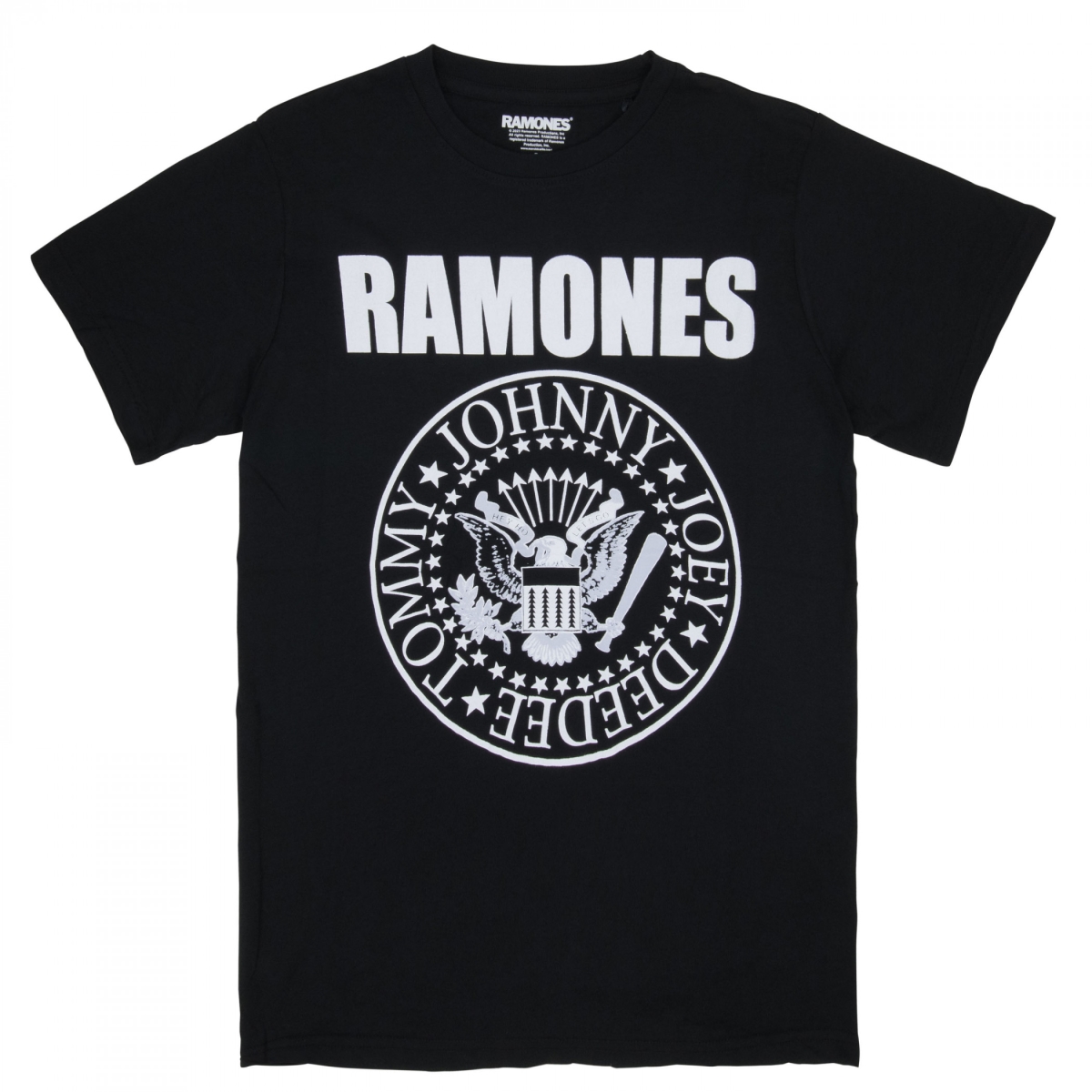 889272-medium Ramones Presidential Seal T-Shirt, Black - Medium