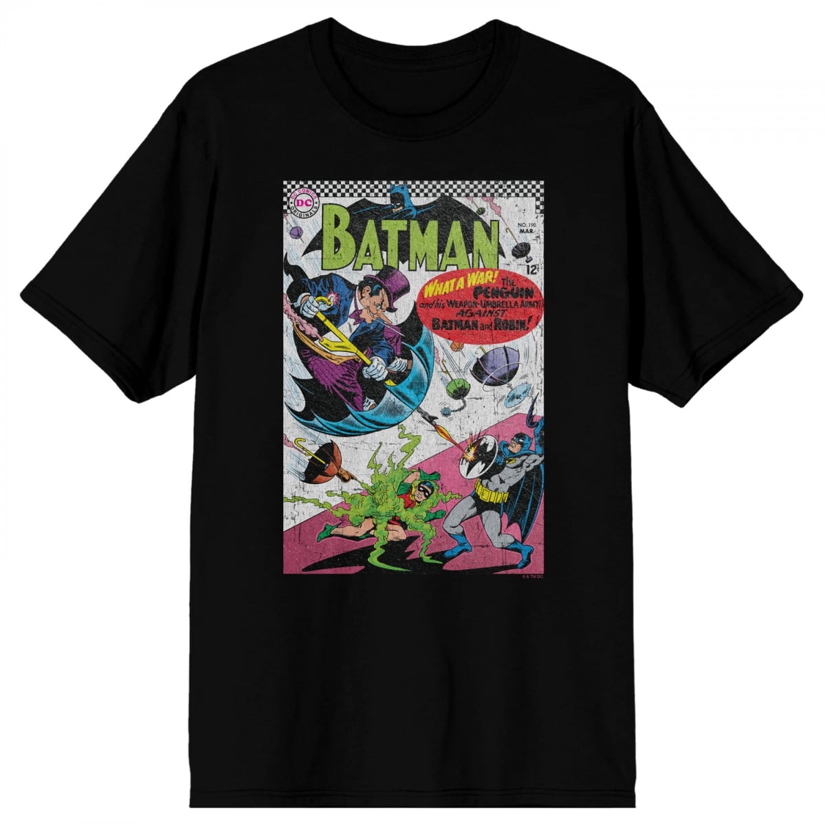 892793-small No.190 Cover Penguin T-Shirt, Black - Small