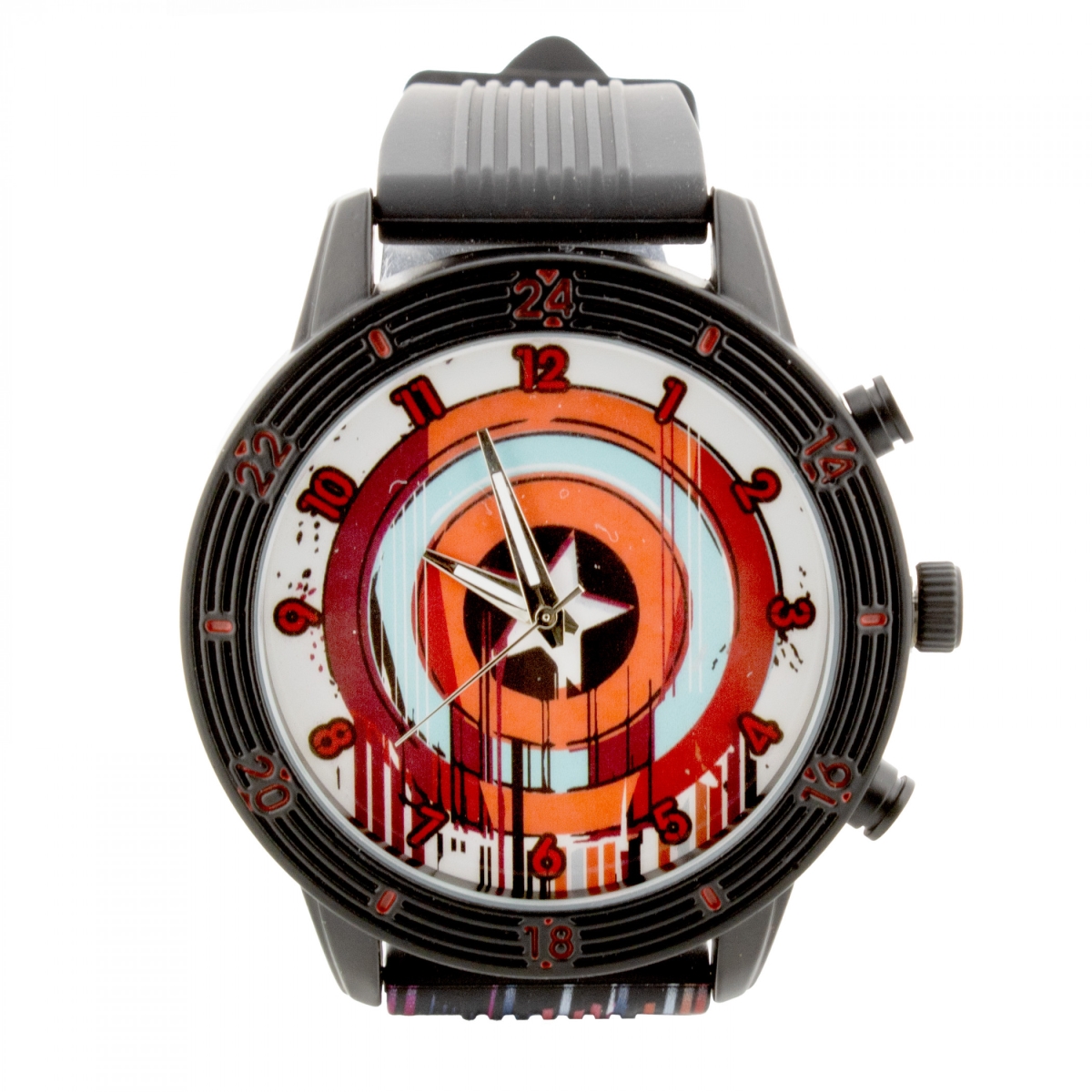 Picture of Captain America 885581 Shield Glitch Analog Watch