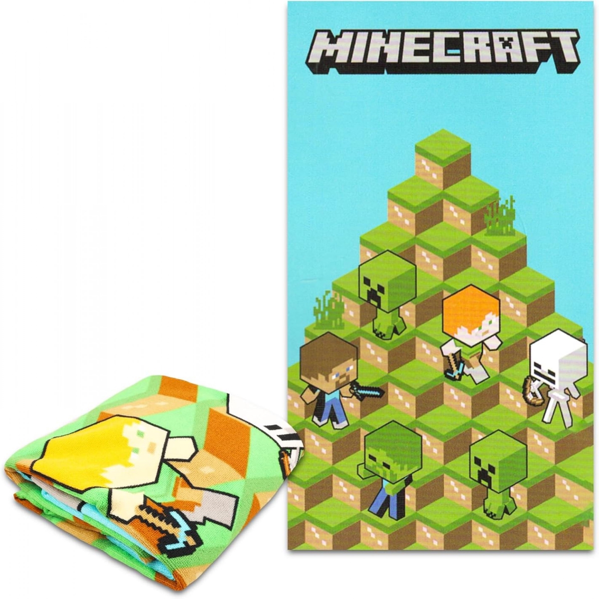 Picture of Minecraft 889988 Block Stack Beach Towel