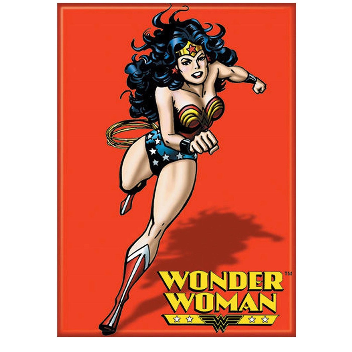 Picture of Wonder Woman magwwredrunning Red Running Magnet
