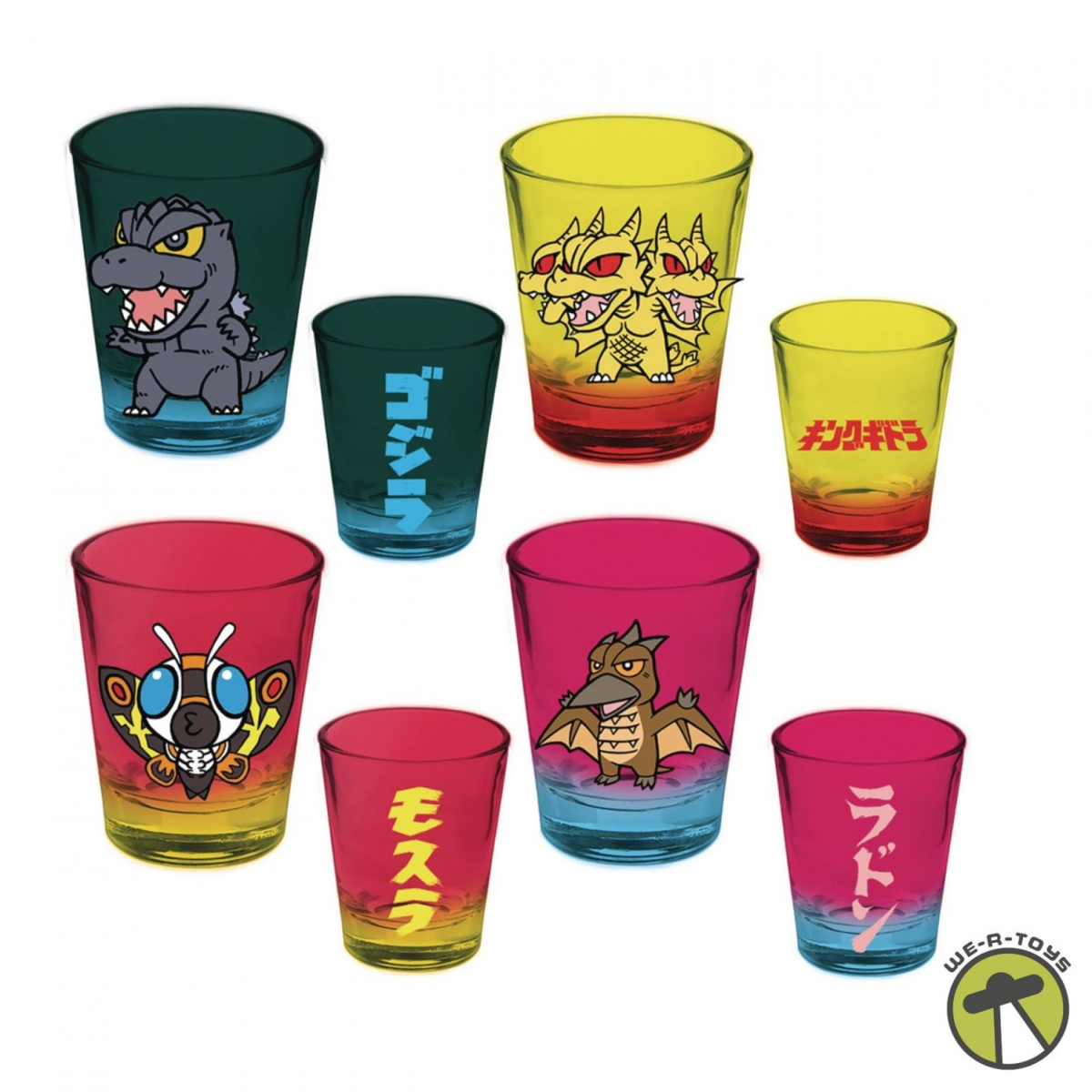 Picture of Godzilla 889672 Chibi Shot Glass Set - Pack of 4