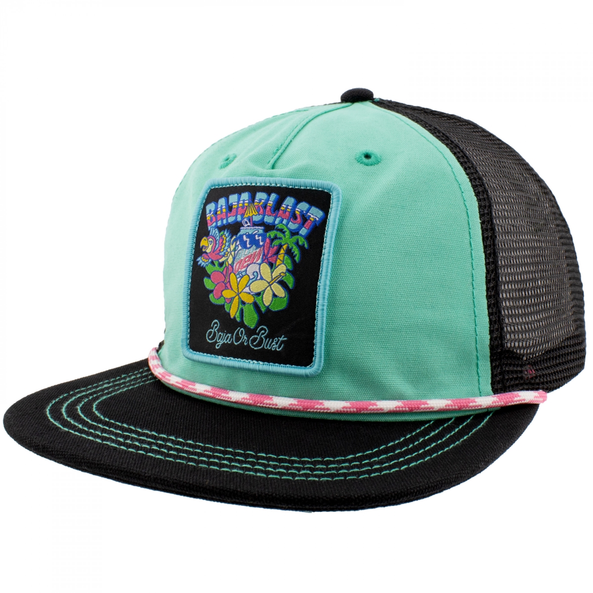 887593 Baja Blast Flower Patch Canvas Grandpa Hat