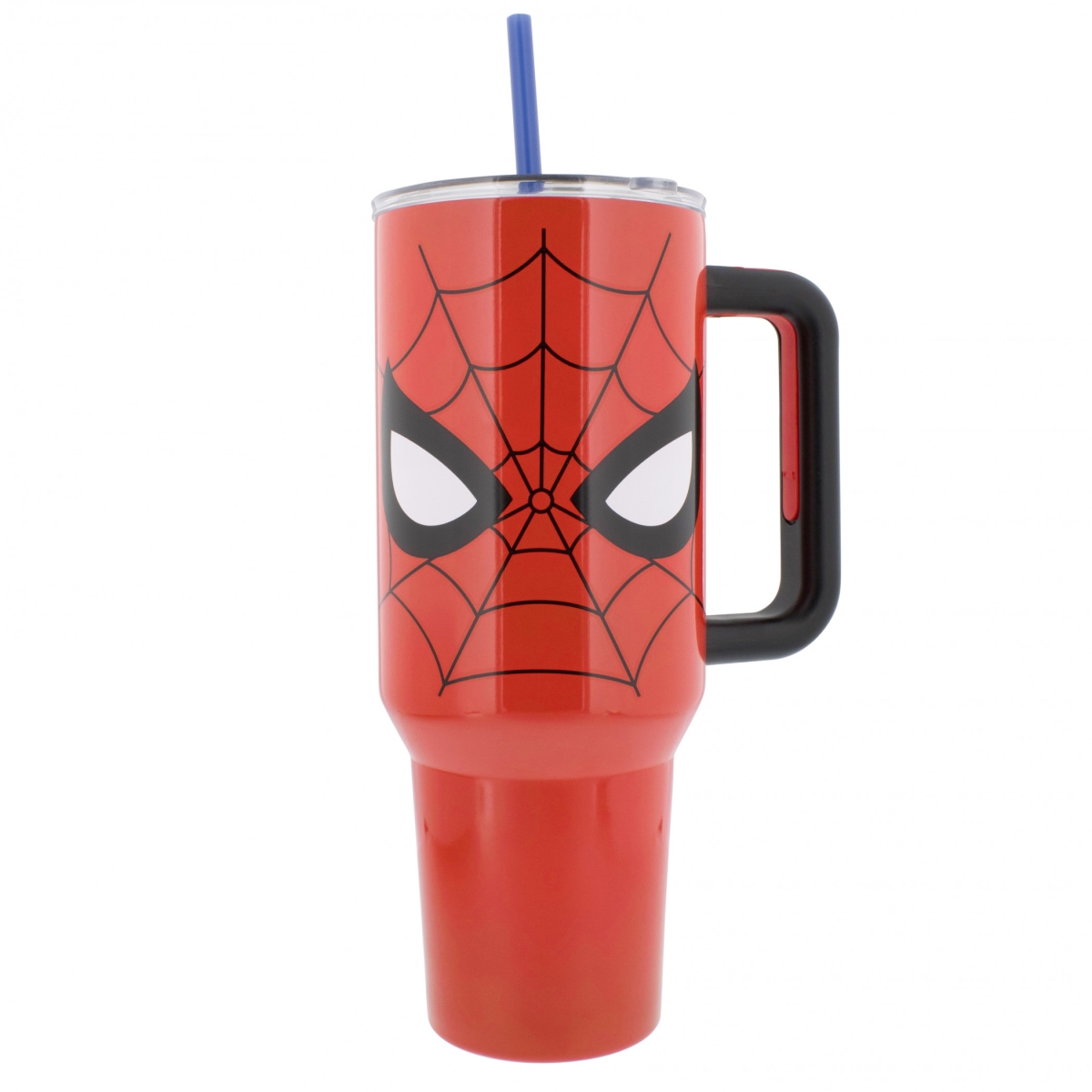 Picture of Spider Man 885020 40 oz Mask & Logo Stainless Steel Tumbler with Lid & Straw