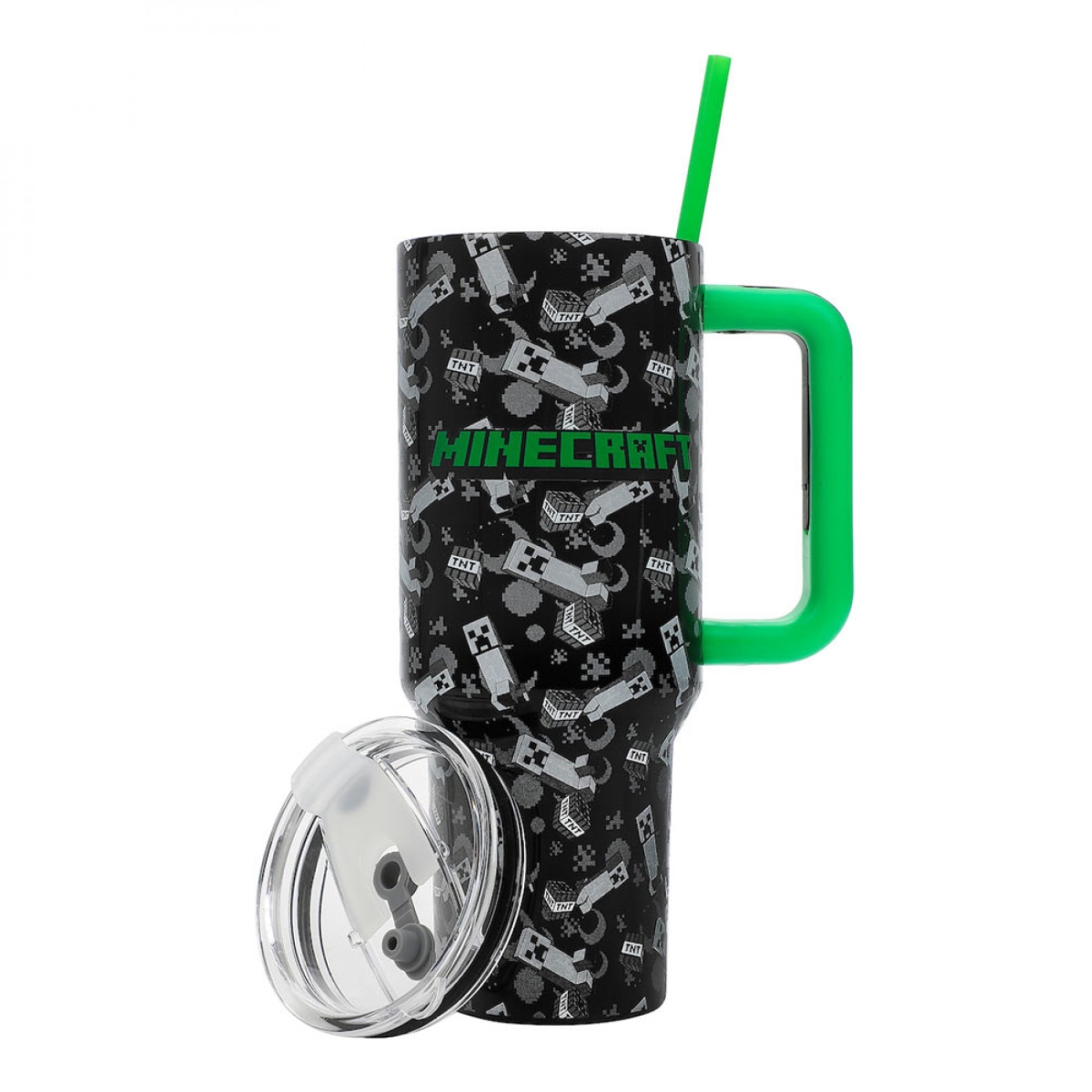 Picture of Minecraft 894564 40 oz TNT & Creepers Stainless Steel Tumbler with Straw