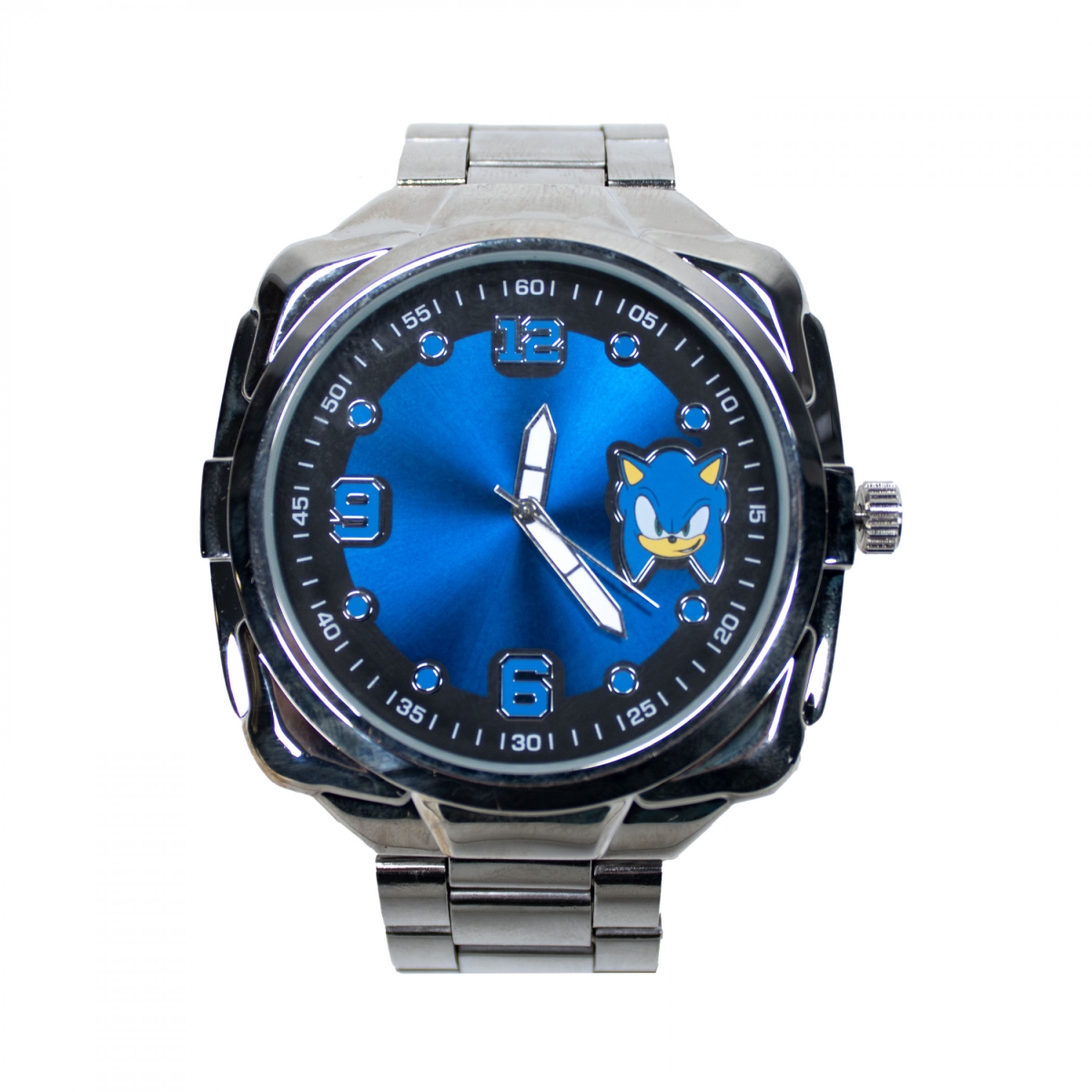 890486 The Hedgehog Watch with Silver Metal Band