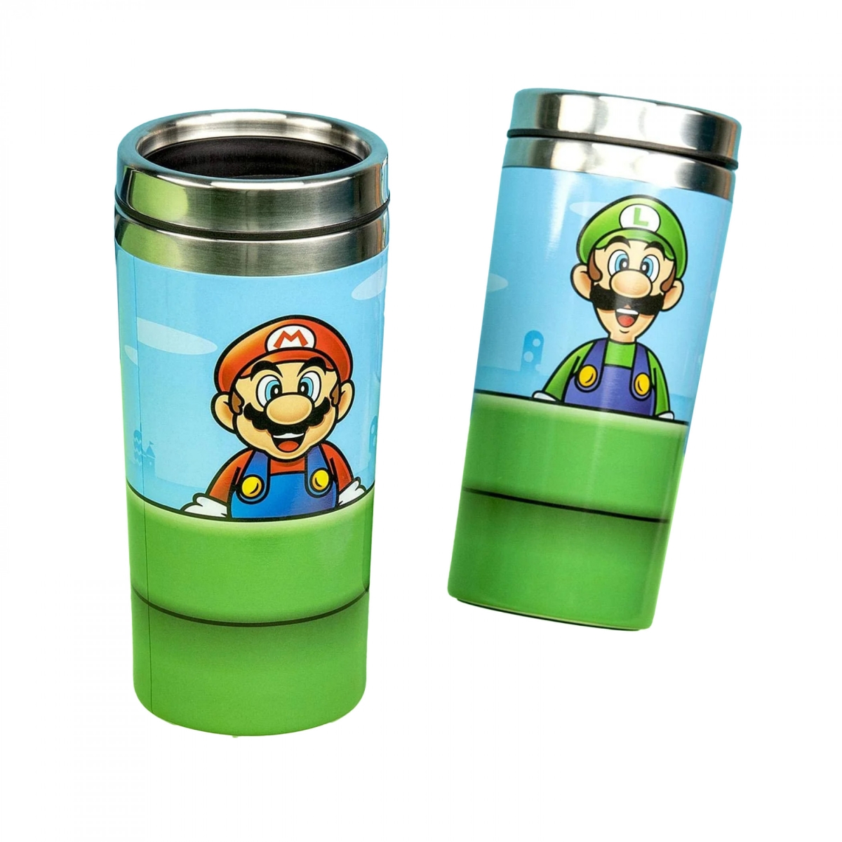 Picture of Super Mario Bros 892872 Warp Pipe Stainless Steel Travel Mug