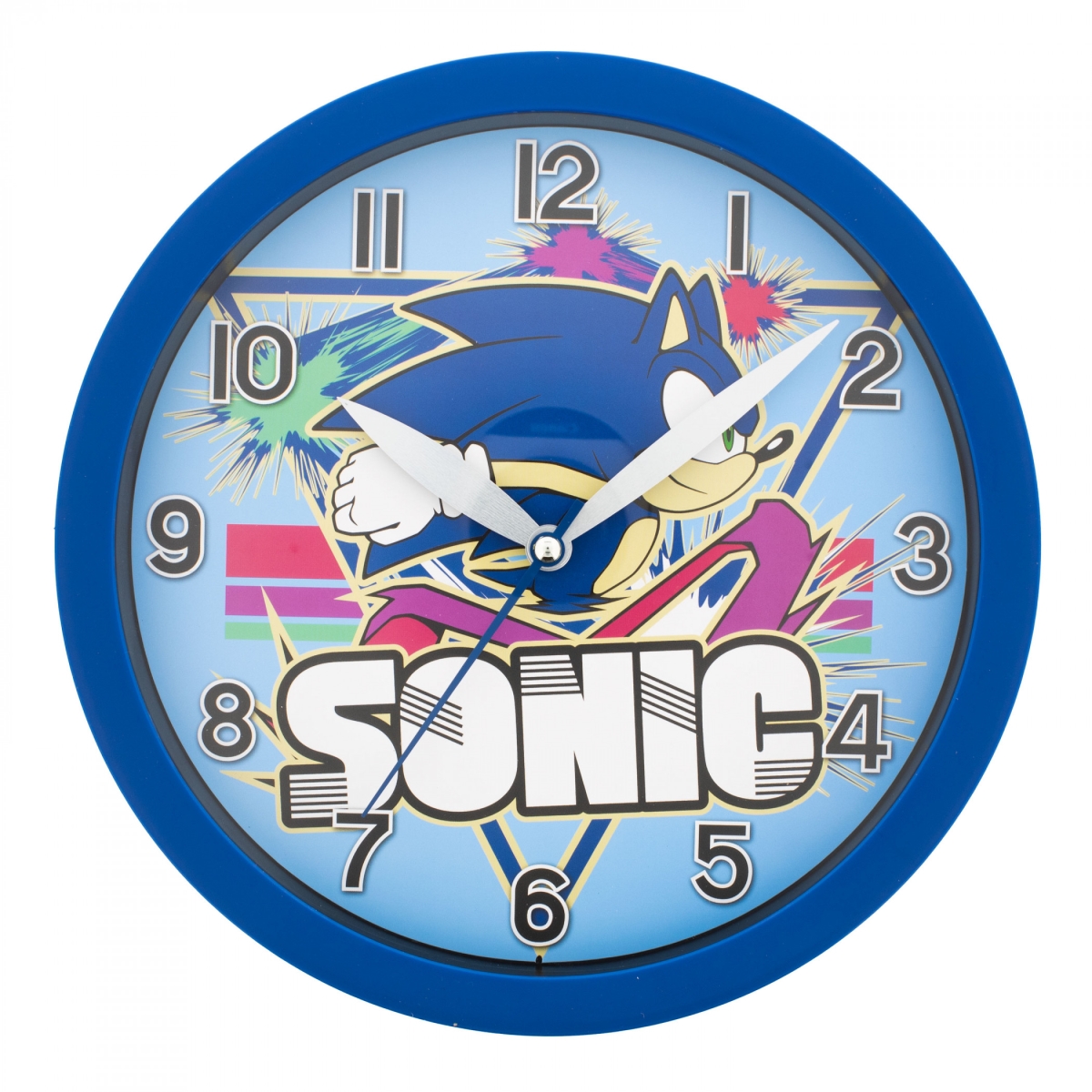 890485 9.5 in. The Hedgehog 90s Style Wall Analog Clock